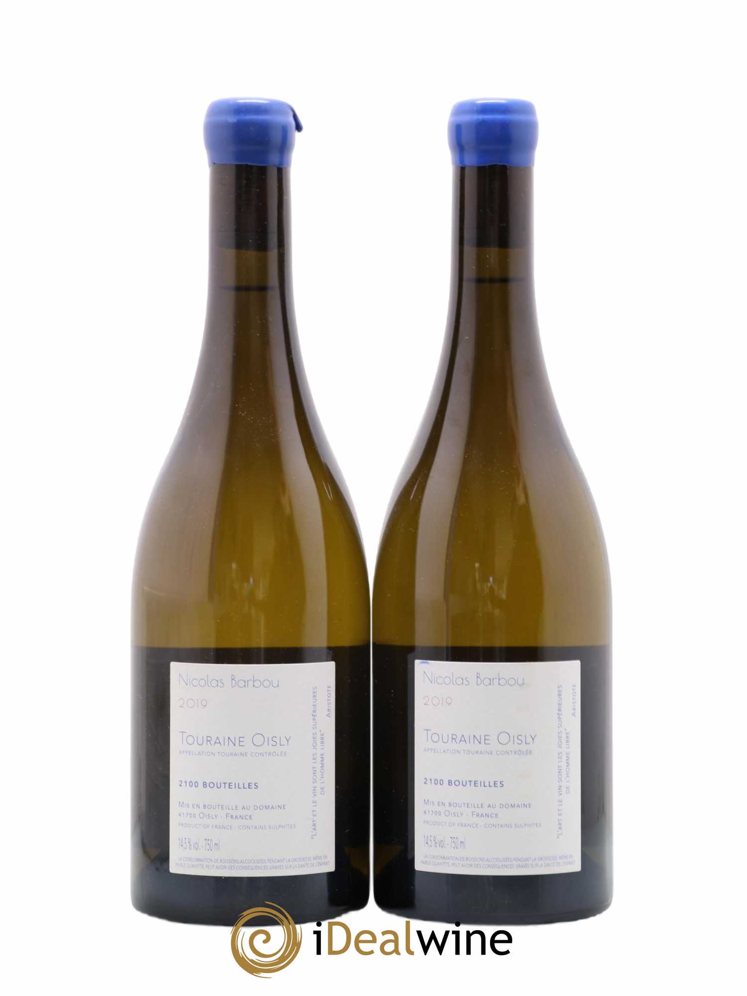 Touraine-Oisly Utopie Créative Nicolas Barbou 2019 - Lot de 2 bouteilles - 1