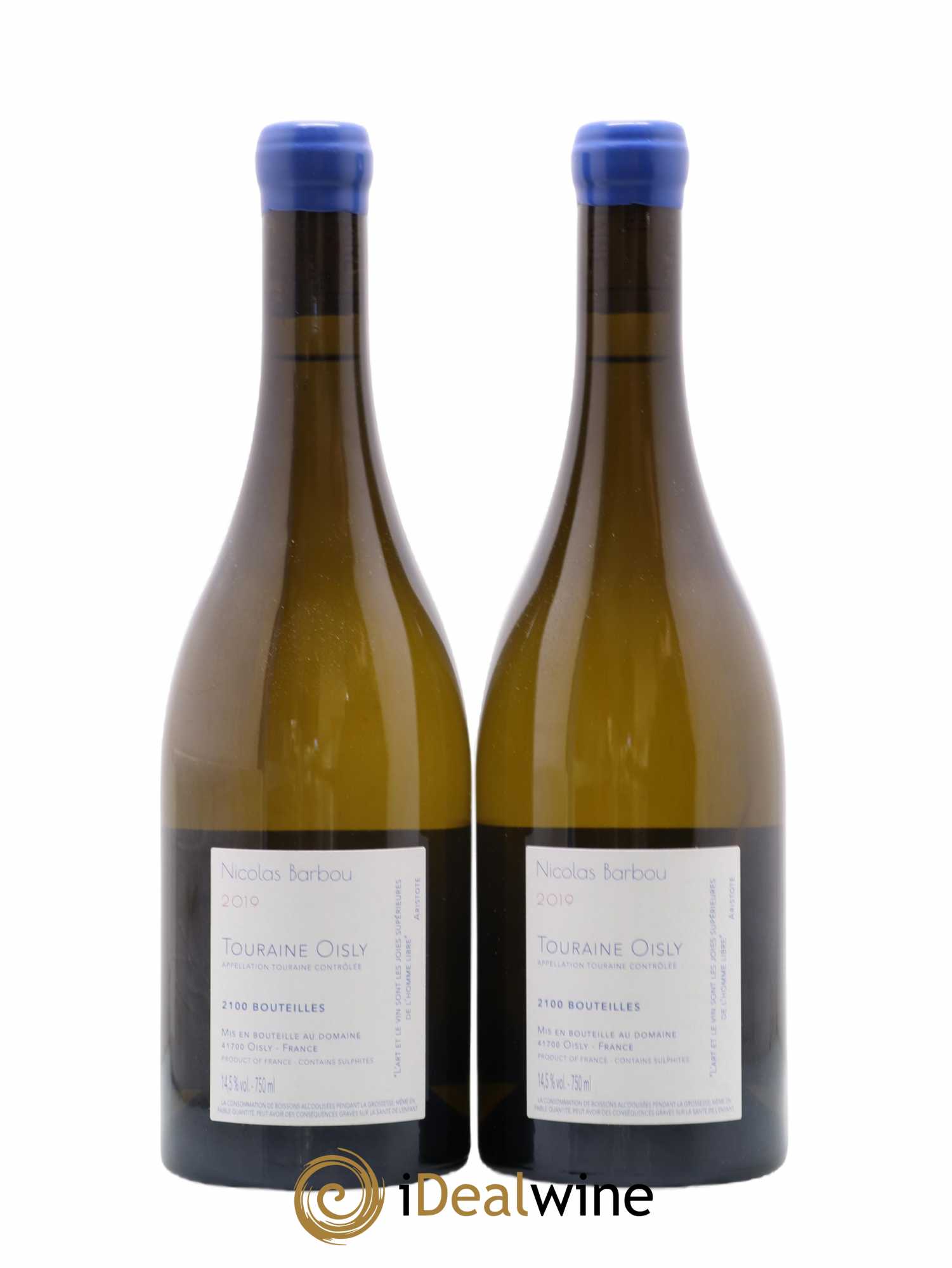 Touraine-Oisly Utopie Créative Nicolas Barbou 2019 - Lot de 2 bouteilles - 1