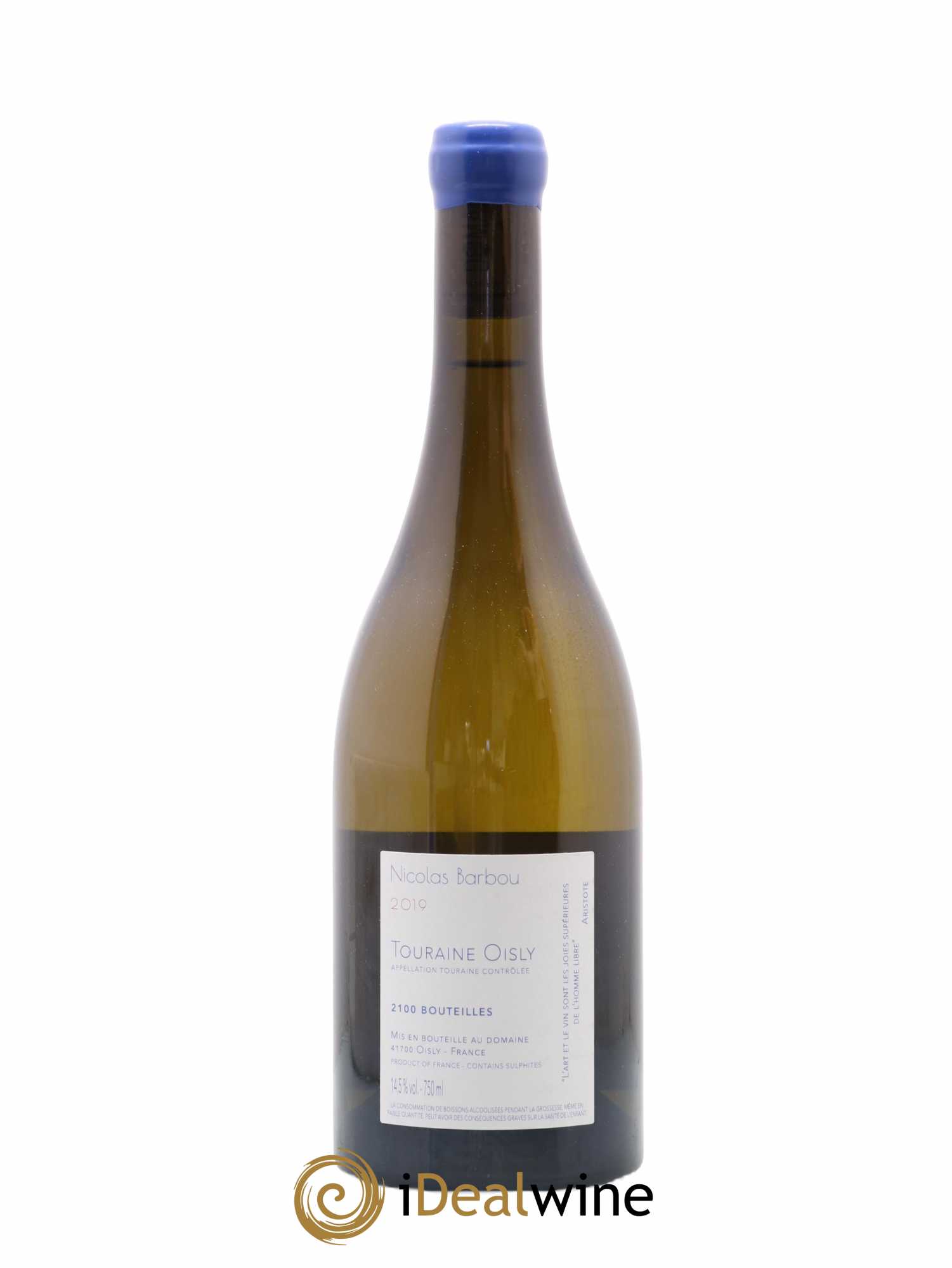 Touraine-Oisly Utopie Créative Nicolas Barbou 2019 - Lot de 1 bouteille - 1