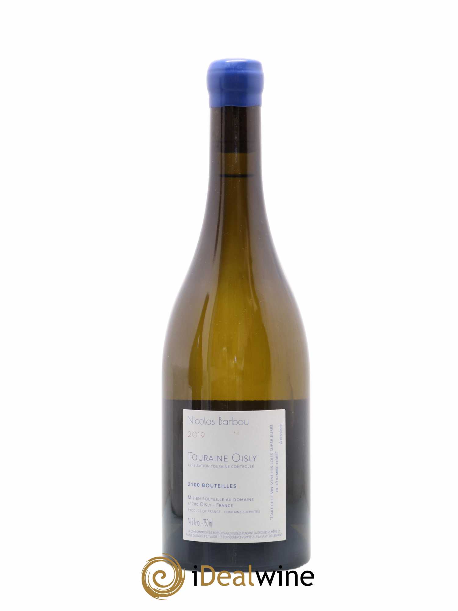 Touraine-Oisly Utopie Créative Nicolas Barbou 2019 - Lot de 1 bouteille - 1