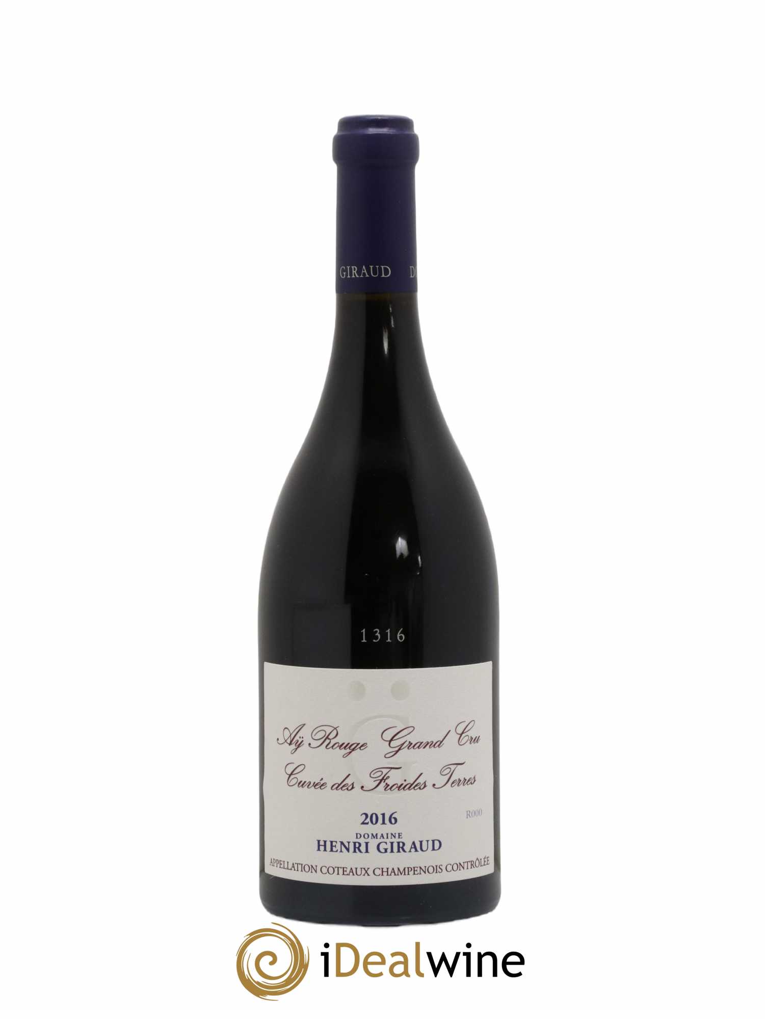 Coteaux Champenois Cuvée des Froides Terres Henri Giraud 2016 - Lot de 1 bouteille - 0
