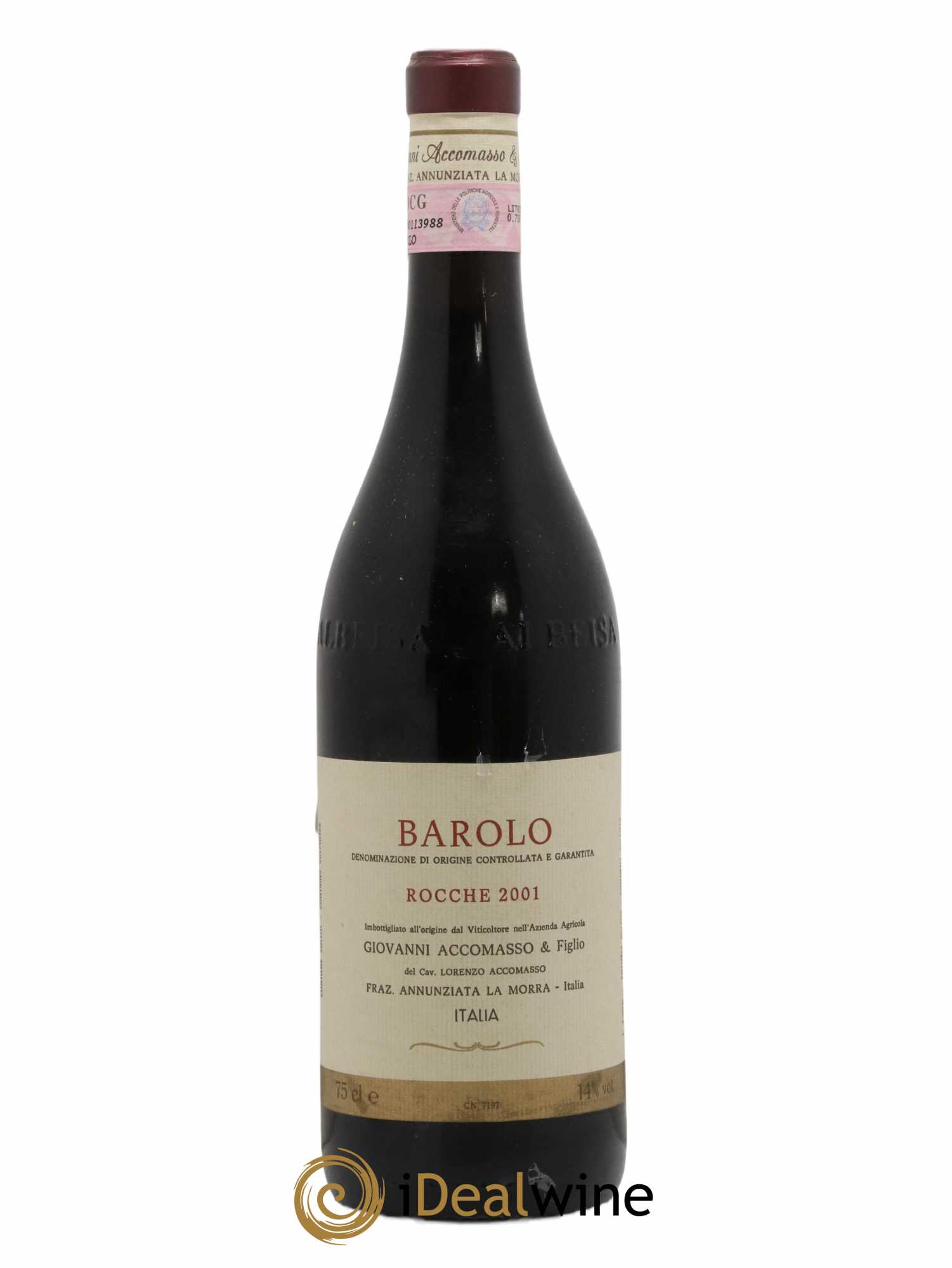 Barolo DOCG Rocche Lorenzo Accomasso 2001 - Lot of 1 bottle - 0