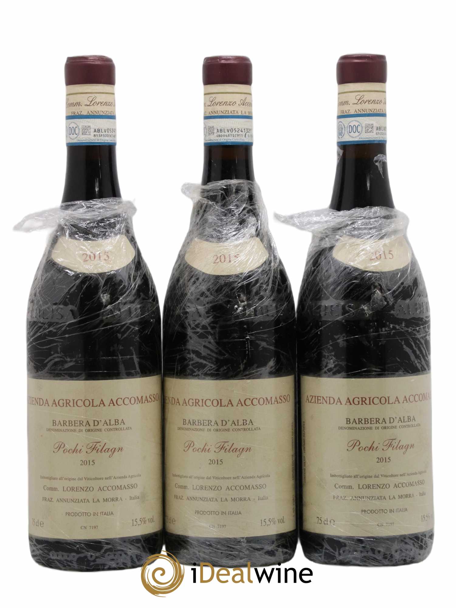 Barbera d'Alba DOC 2015 - Posten von 3 Flaschen - 0