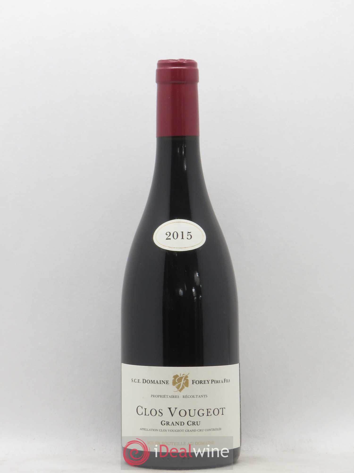 Clos de Vougeot Grand Cru Forey 2015 - Lot de 1 bouteille - 0
