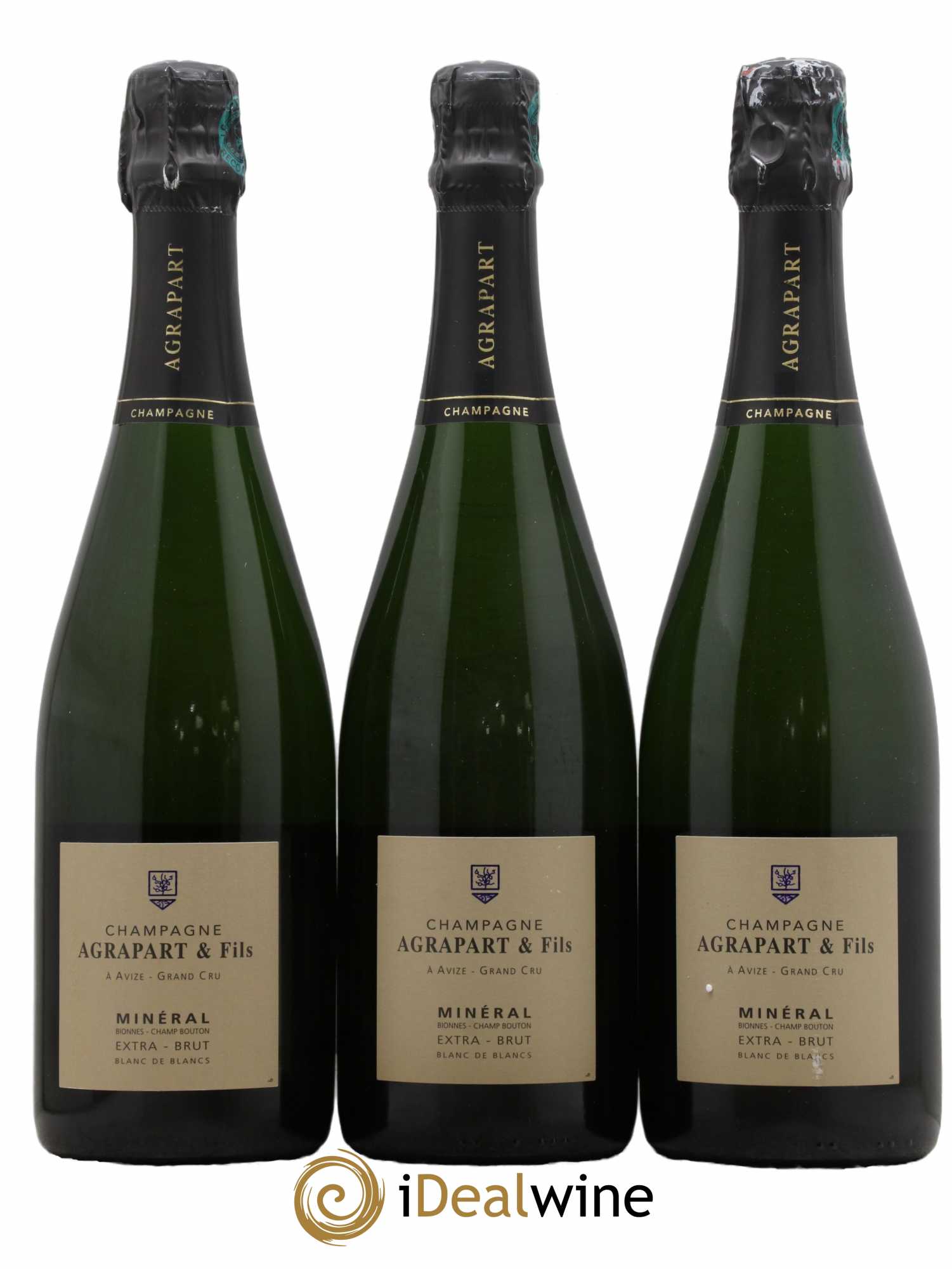 Minéral Blanc de Blancs Extra-Brut Agrapart & Fils 2015 - Lot de 3 bouteilles - 0