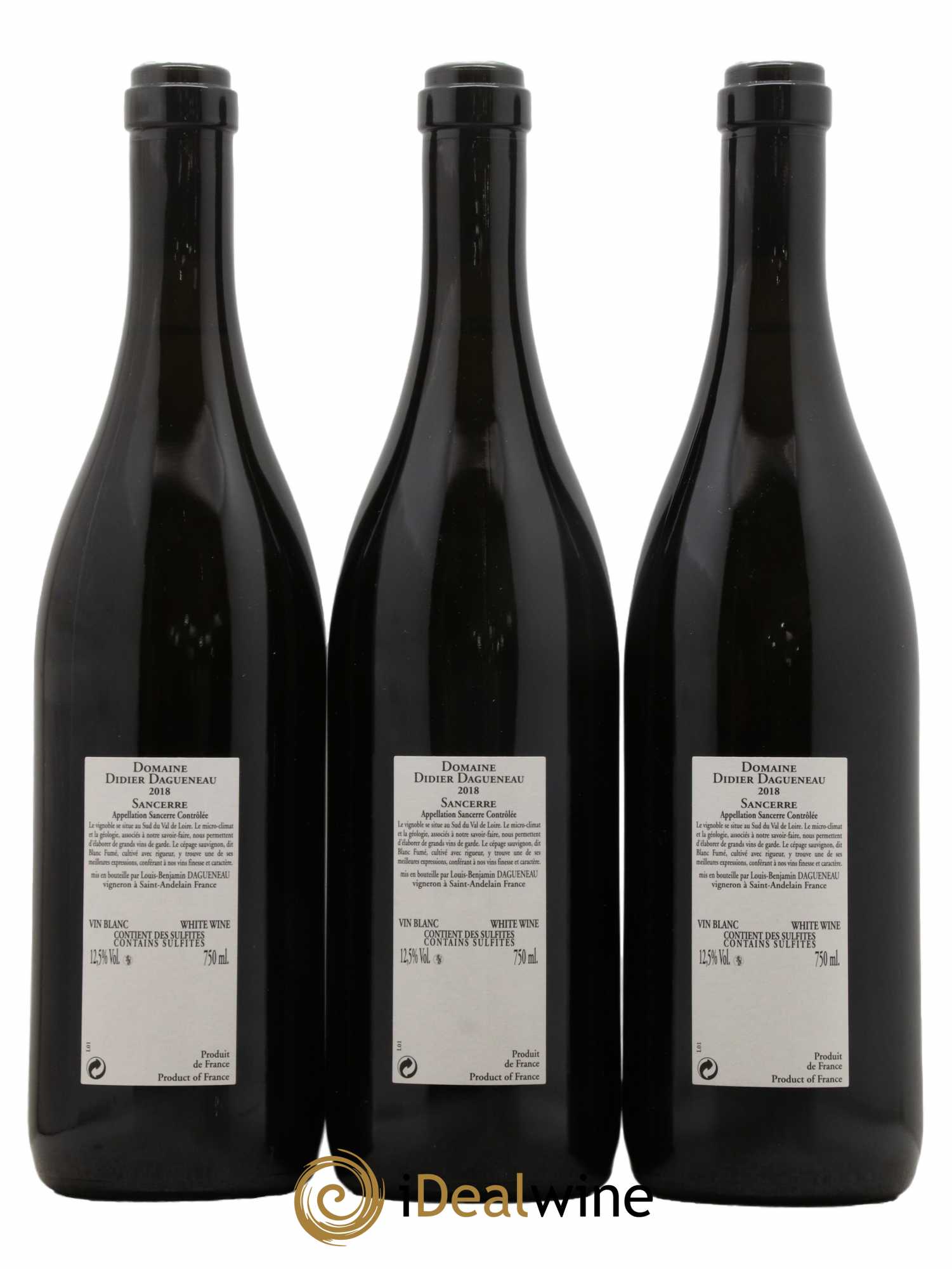 Sancerre En Chailloux Dagueneau 2018 - Lot de 3 bouteilles - 1