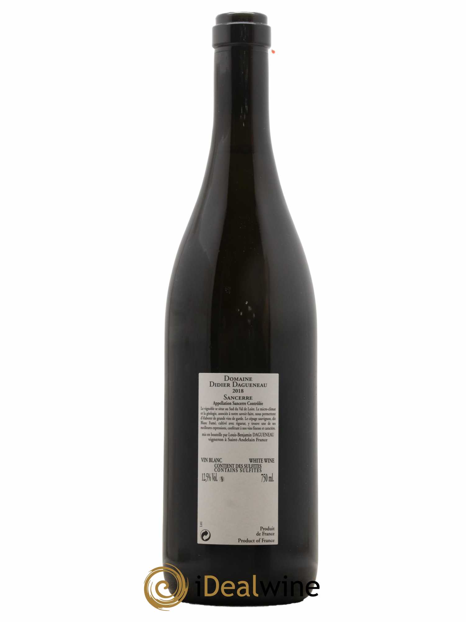 Sancerre En Chailloux Dagueneau 2018 - Lot de 1 bouteille - 1