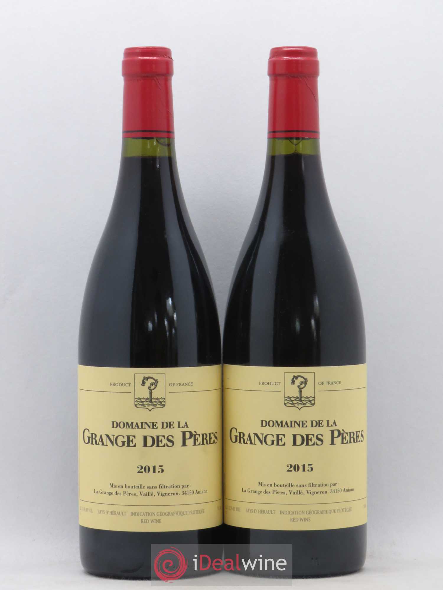 Pays d'Hérault Grange des Pères Laurent Vaillé 2015 - Lot de 2 bouteilles - 0