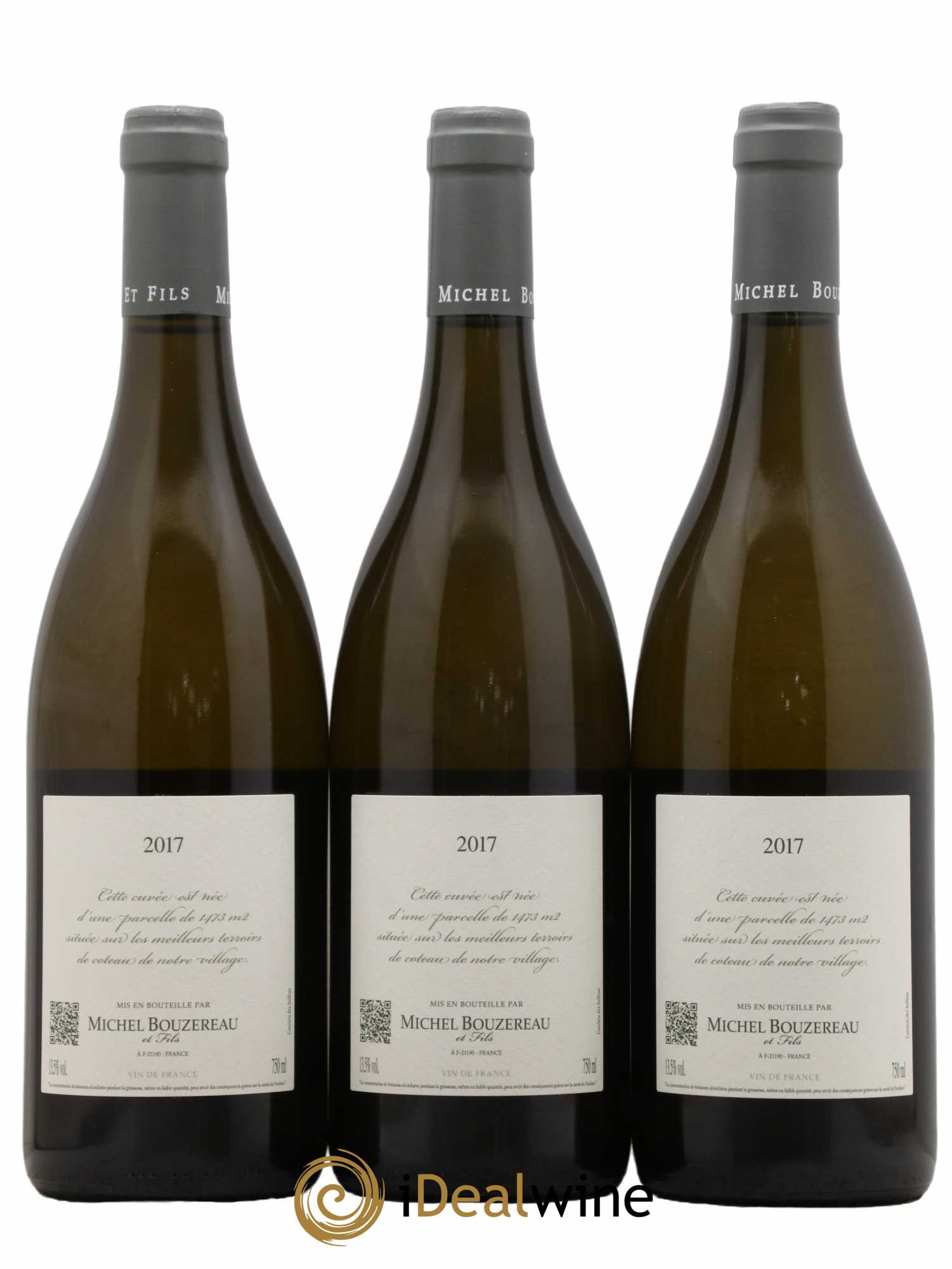 Vin de France 1473 Michel Bouzereau 2017 - Lot de 3 bouteilles - 1