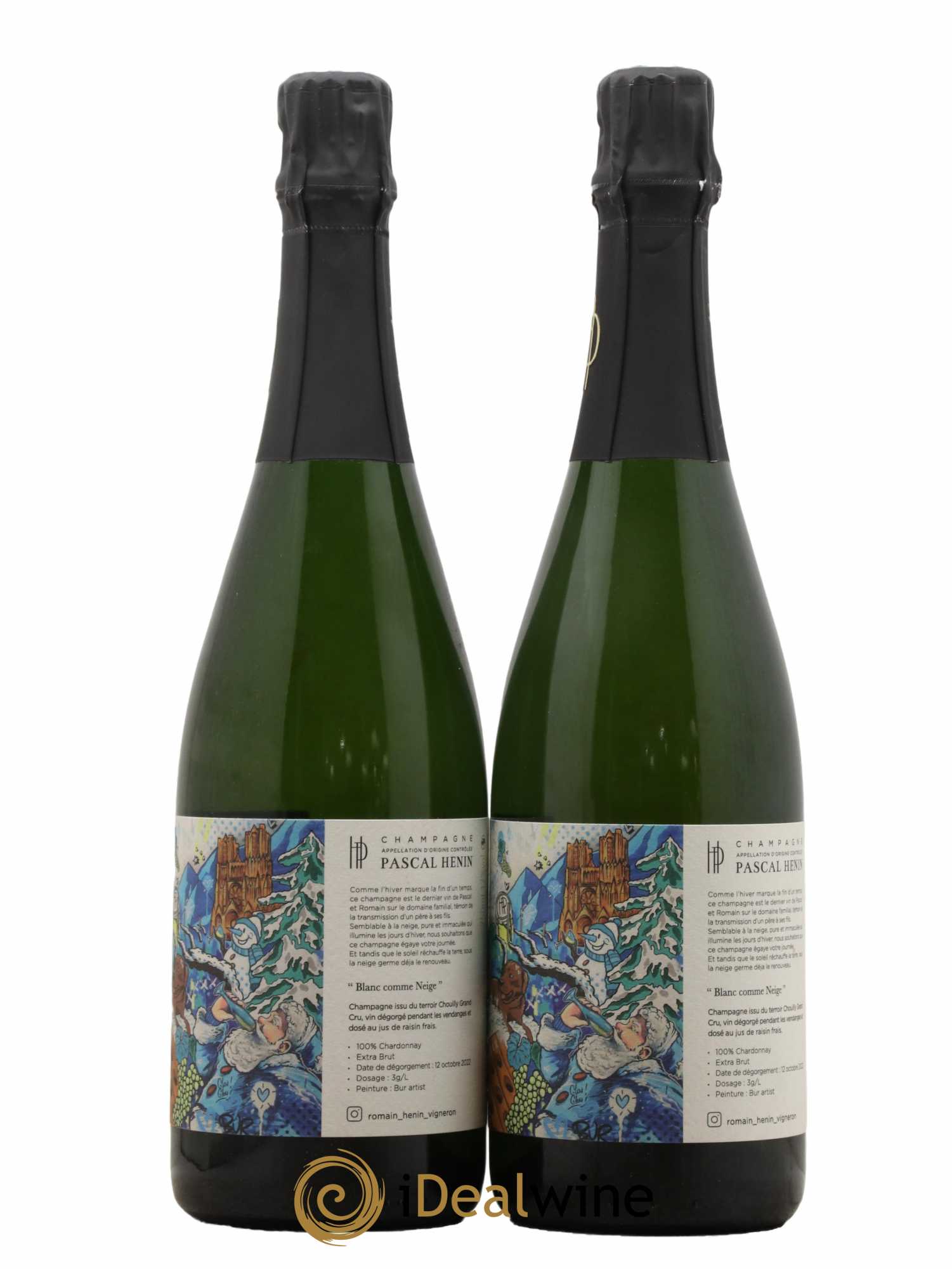 Blanc Comme Neige Pascal Henin - Romain Henin - Lot de 2 bouteilles - 0