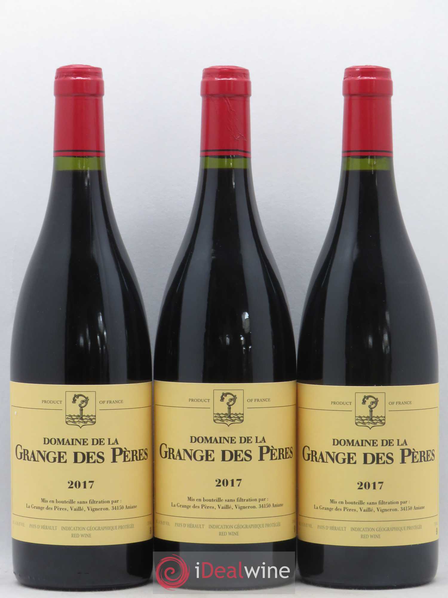 Pays d'Hérault Grange des Pères Laurent Vaillé 2017 - Lot de 3 bouteilles - 0