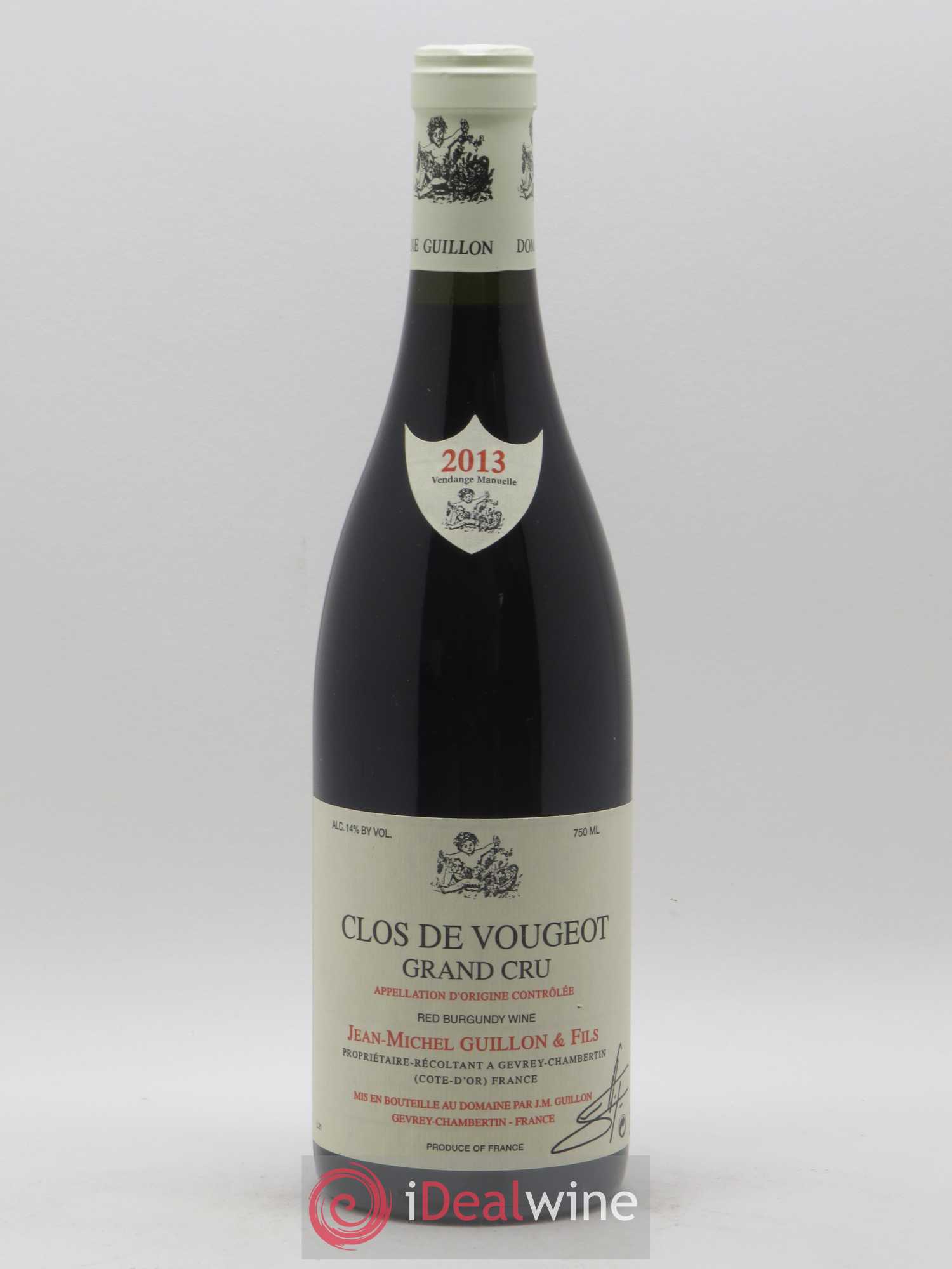 Clos de Vougeot Grand Cru Jean- Michel Guillon 2013 - Lot de 1 bouteille - 0