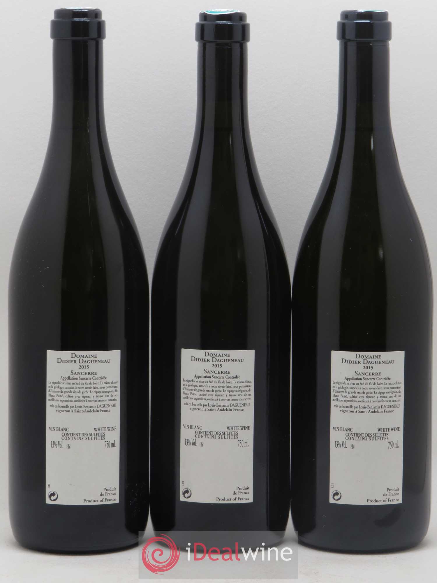 Sancerre En Chailloux Dagueneau 2015 - Posten von 3 Flaschen - 1
