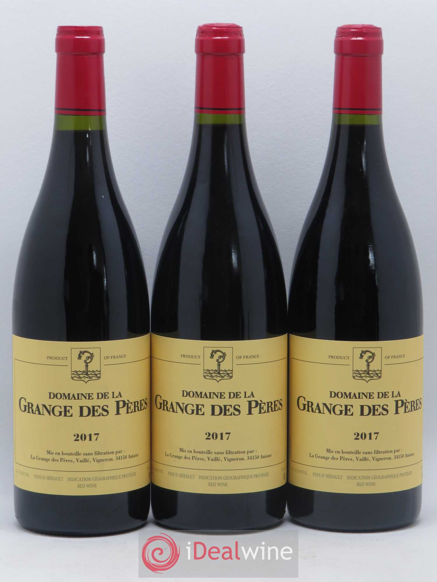 Pays d'Hérault Grange des Pères Laurent Vaillé 2017 - Lot de 3 bouteilles - 0