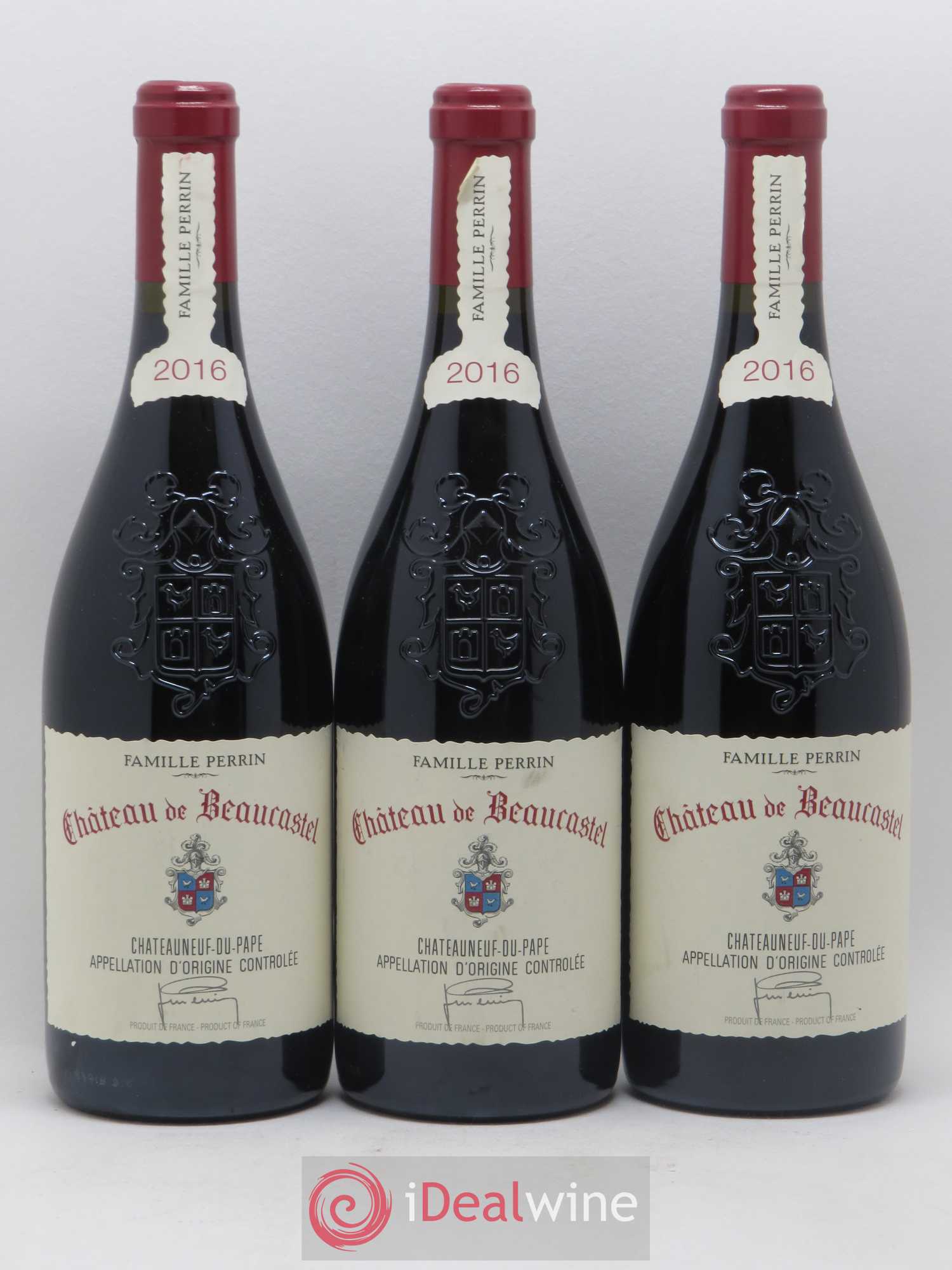 Châteauneuf-du-Pape Château de Beaucastel Famille Perrin 2016 - Lot de 3 bouteilles - 0
