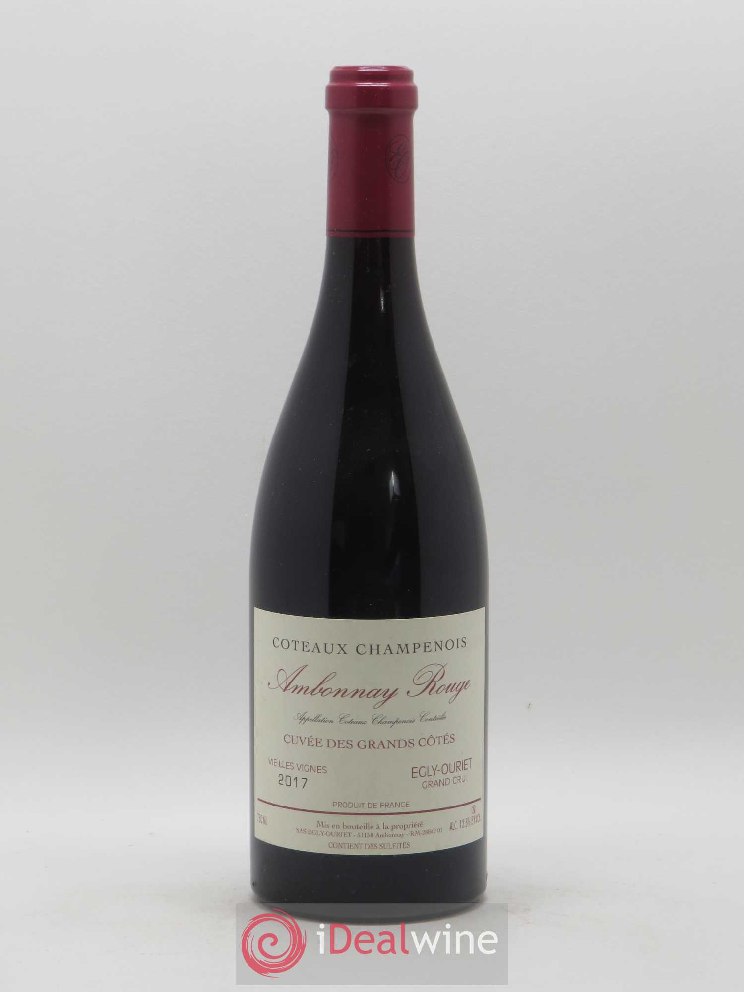 Ambonnay Cuvée des Grands Côtés VV Grand Cru Egly-Ouriet 2017 - Lot de 1 bouteille - 0