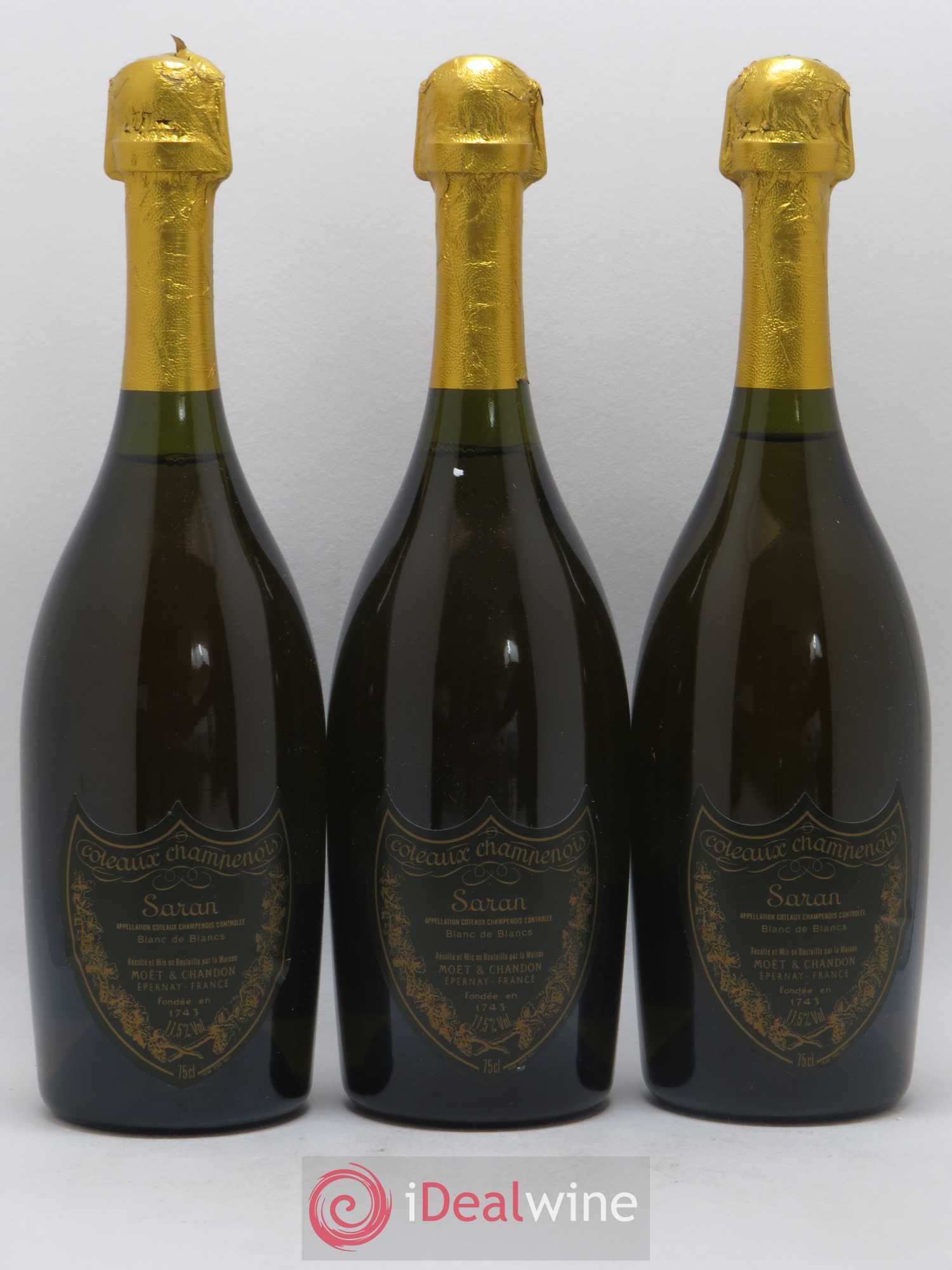 Saran Blanc de Blancs Moët et Chandon - Lot de 3 bouteilles - 0