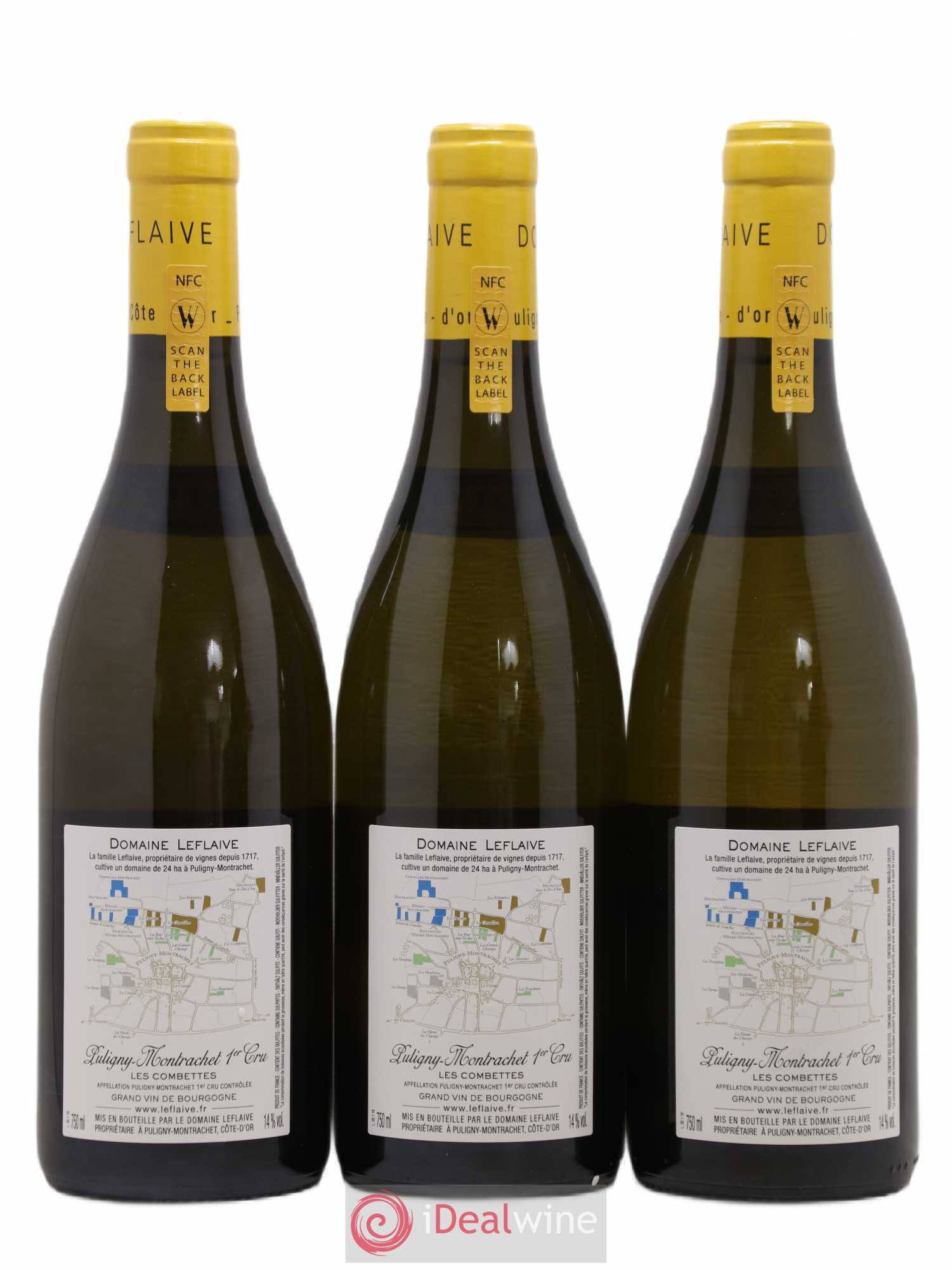 Puligny-Montrachet 1er Cru Les Combettes Leflaive (Domaine) 2019 - Lot de 3 bouteilles - 1