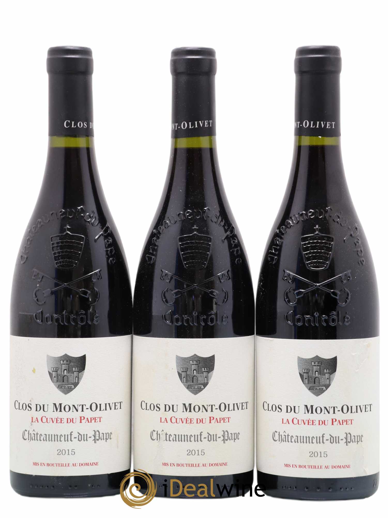 Châteauneuf-du-Pape Cuvée du Papet Clos du Mont-Olivet 2015 - Lot de 3 bouteilles - 0