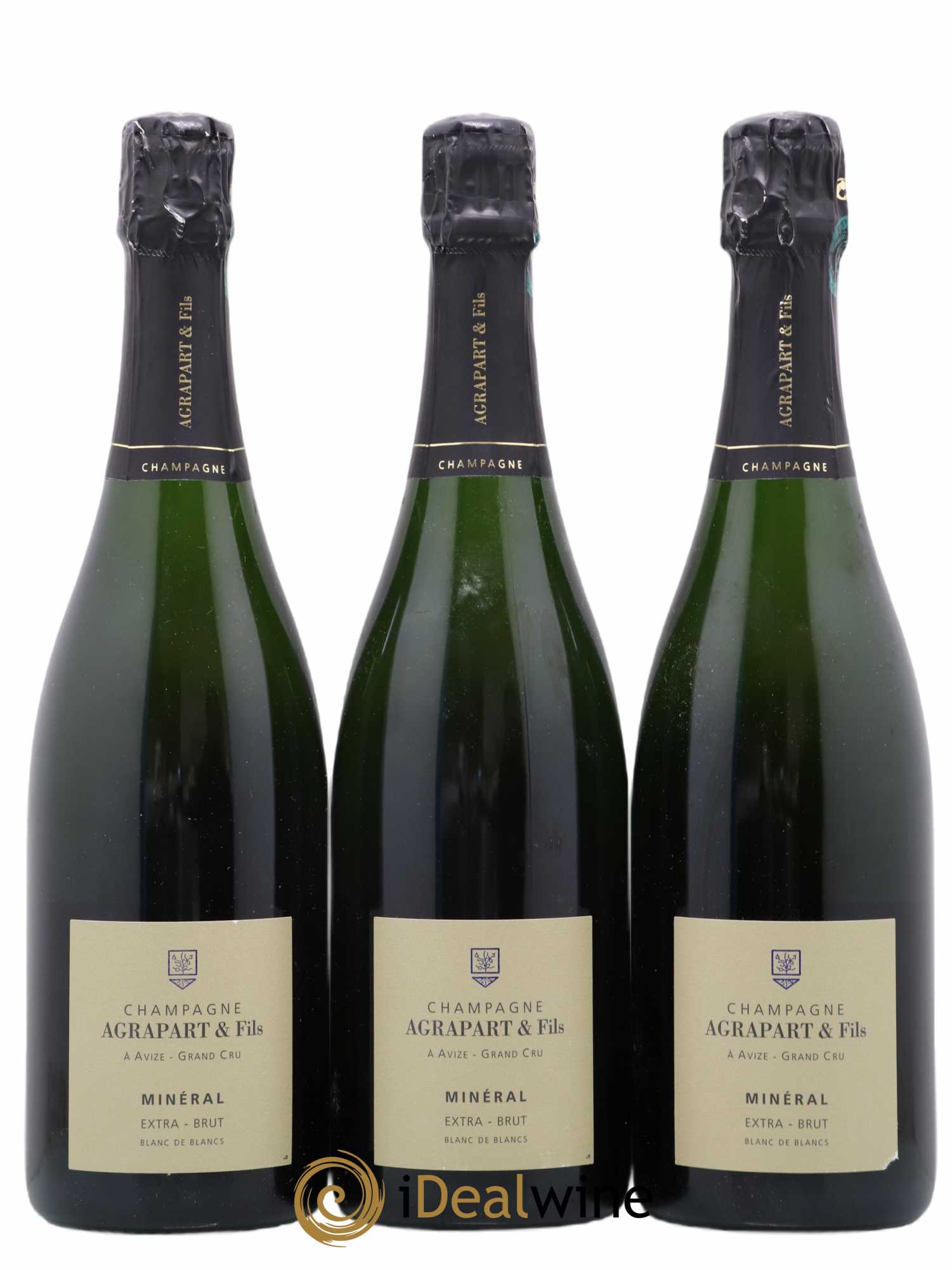 Minéral Extra-Brut Agrapart & Fils 2008 - Lot de 3 bouteilles - 0
