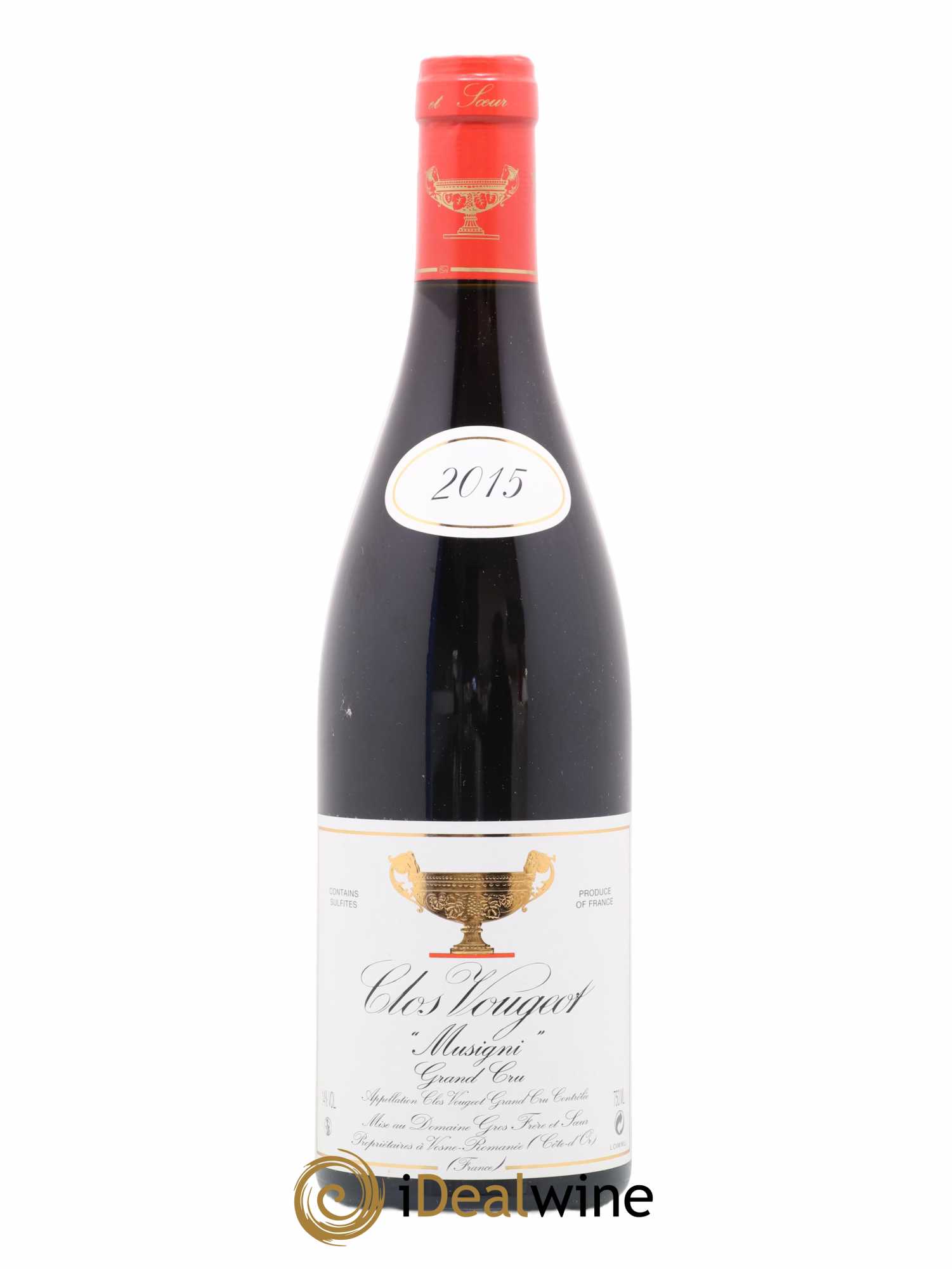 Clos de Vougeot Grand Cru Musigni Gros Frère & Soeur 2015 - Lot de 1 bouteille - 0