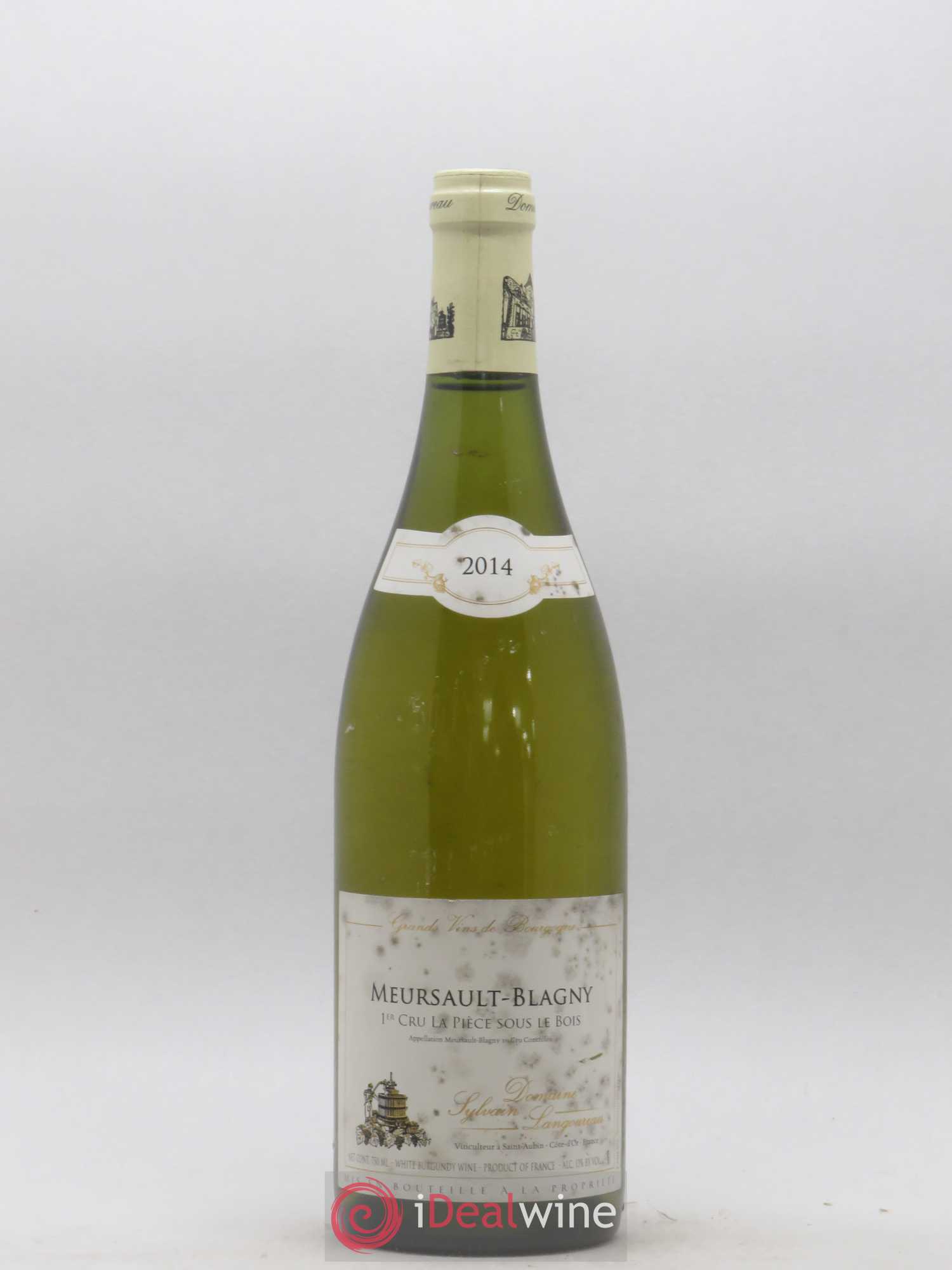 Meursault 1er Cru Blagny La Pièce sous le Bois Domaine Sylvain Langoureau 2014 - Posten von 1 Flasche - 0