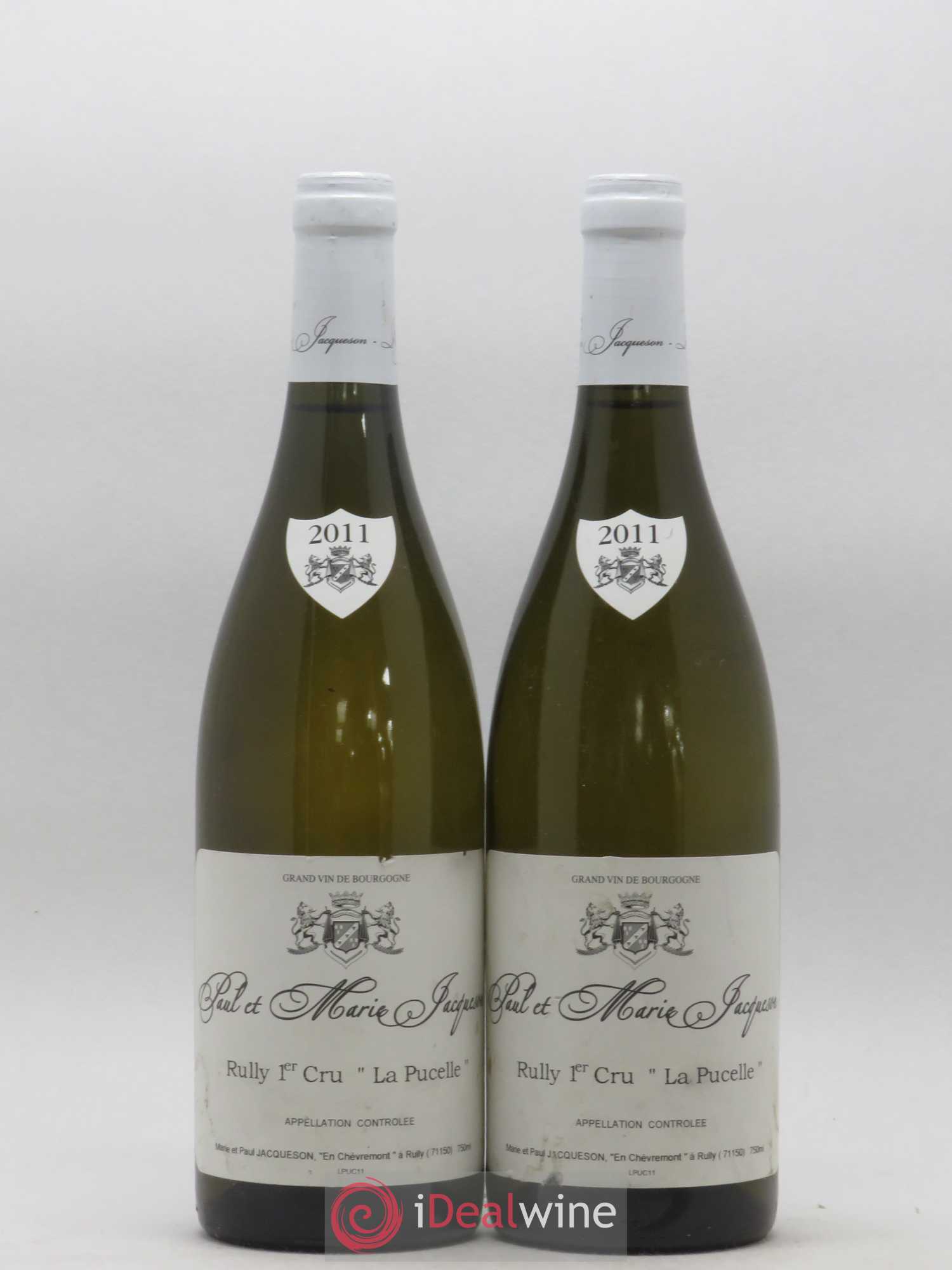 Rully 1er Cru La Pucelle Paul & Marie Jacqueson 2011 - Posten von 2 Flaschen - 0