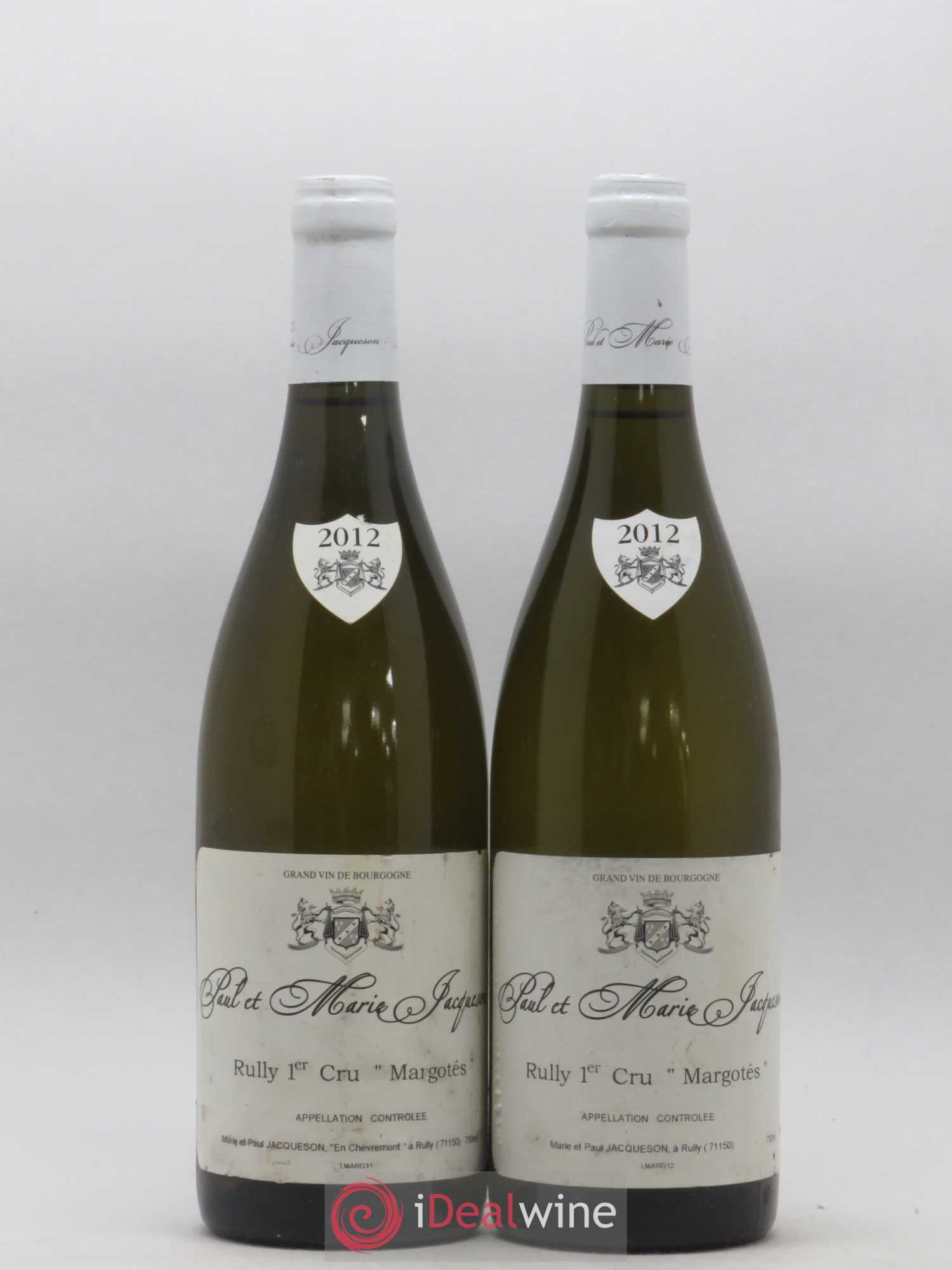 Rully 1er Cru Margotés Paul & Marie Jacqueson 2012 - Posten von 2 Flaschen - 0