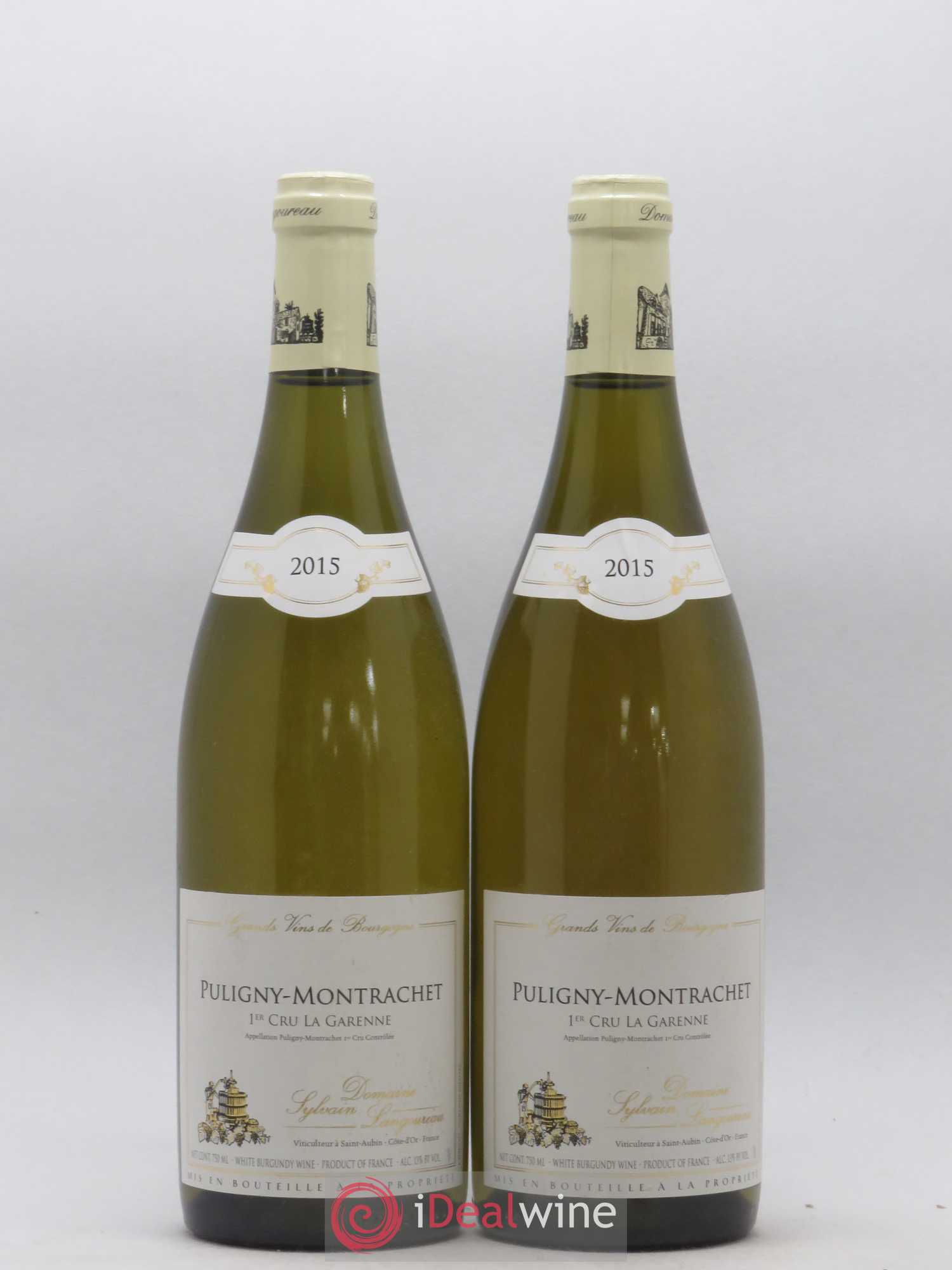 Puligny-Montrachet 1er Cru La Garenne Domaine Sylvain Langoureau 2015 - Posten von 2 Flaschen - 0