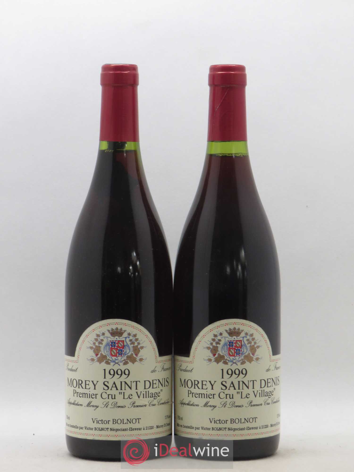 Morey-Saint-Denis 1er Cru Le Village Victor Bolnot 1999 - Lot de 2 bouteilles - 0