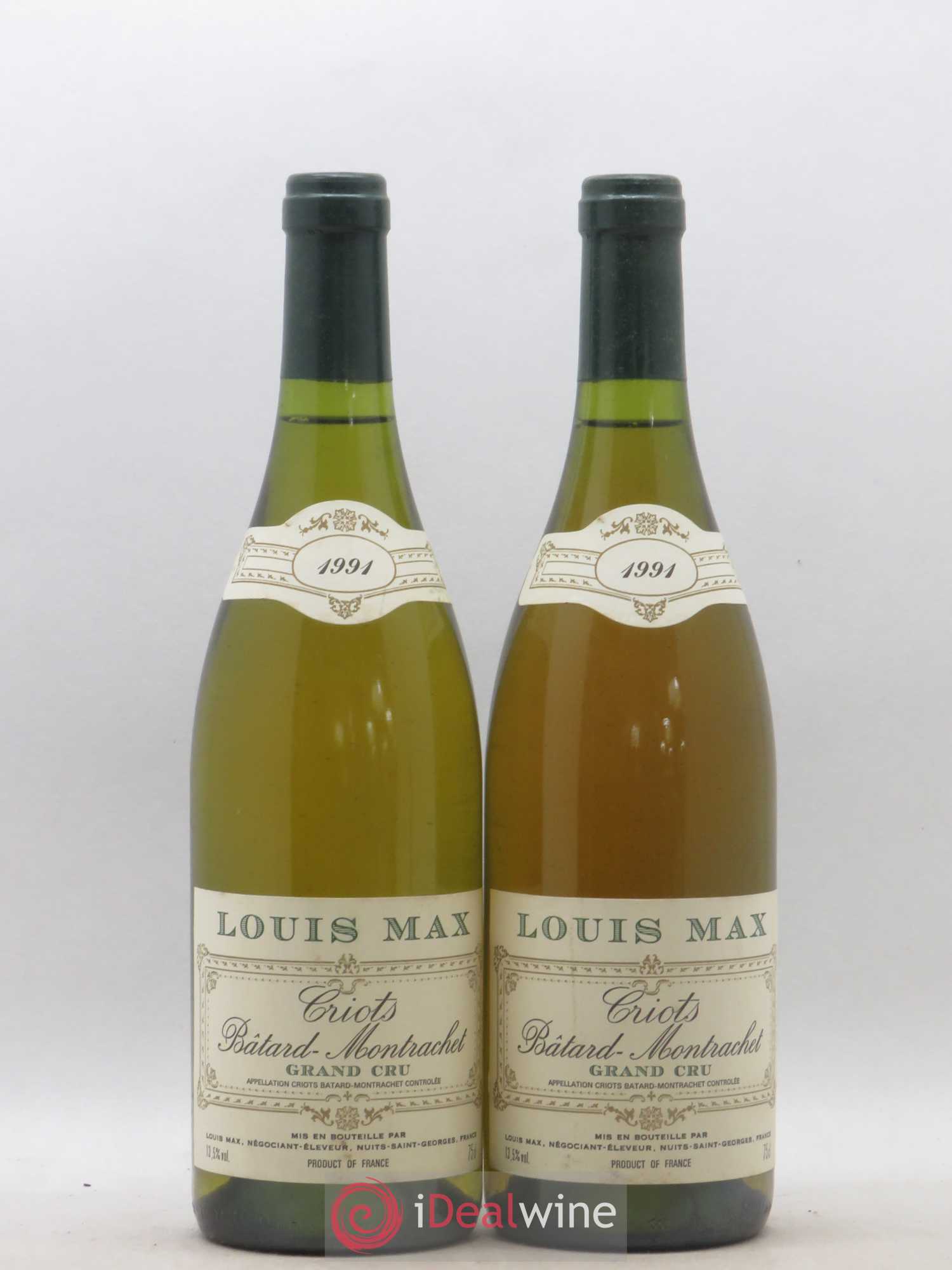 Criots-Bâtard-Montrachet Grand Cru Louis Max 1991 - Lot de 2 bouteilles - 0