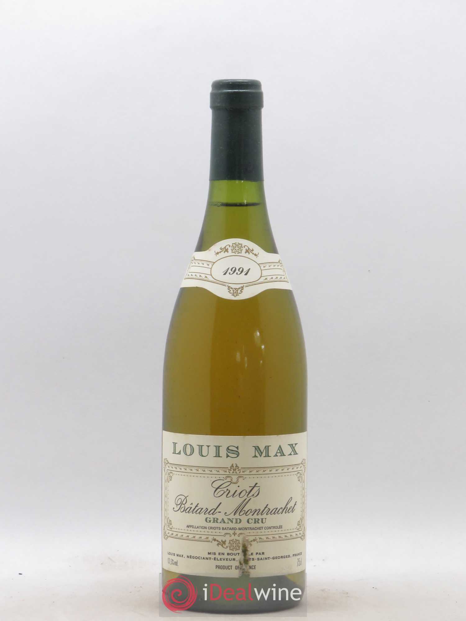 Criots-Bâtard-Montrachet Grand Cru Louis Max 1991 - Lot de 1 bouteille - 0