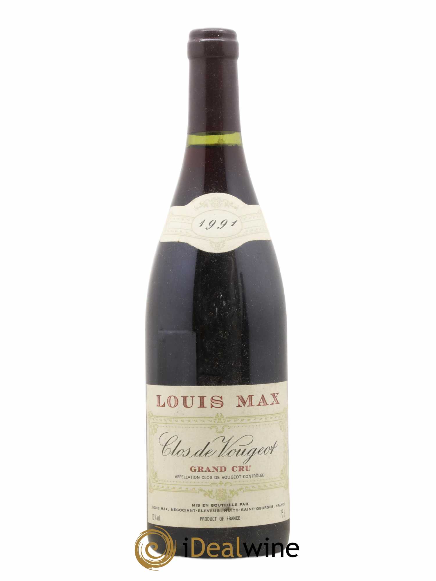Clos de Vougeot Grand Cru Louis Max 1991 - Lot de 1 bouteille - 0