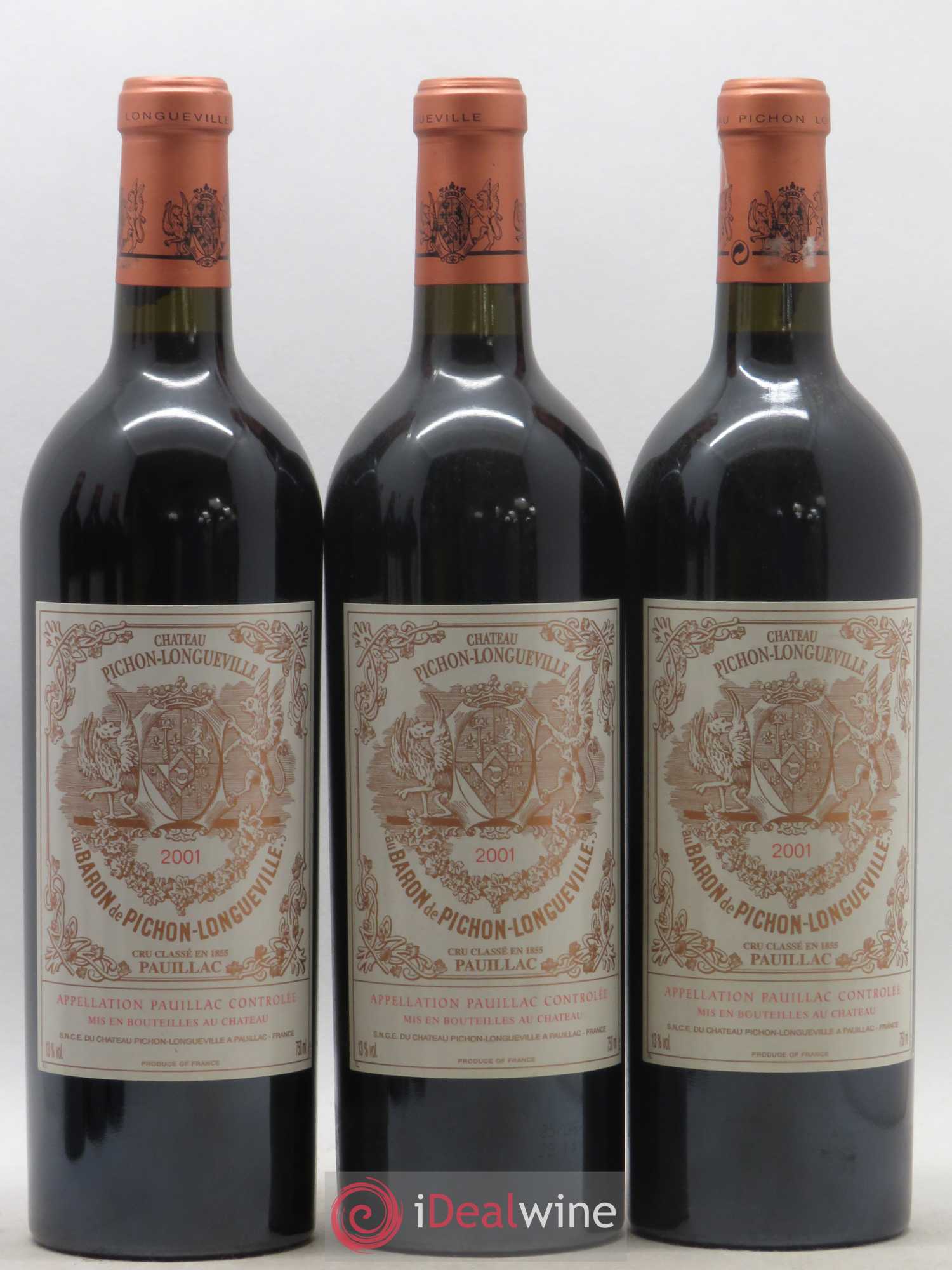 Pichon Longueville Baron 2ème Grand Cru Classé 2001 - Lot de 6 bouteilles - 1