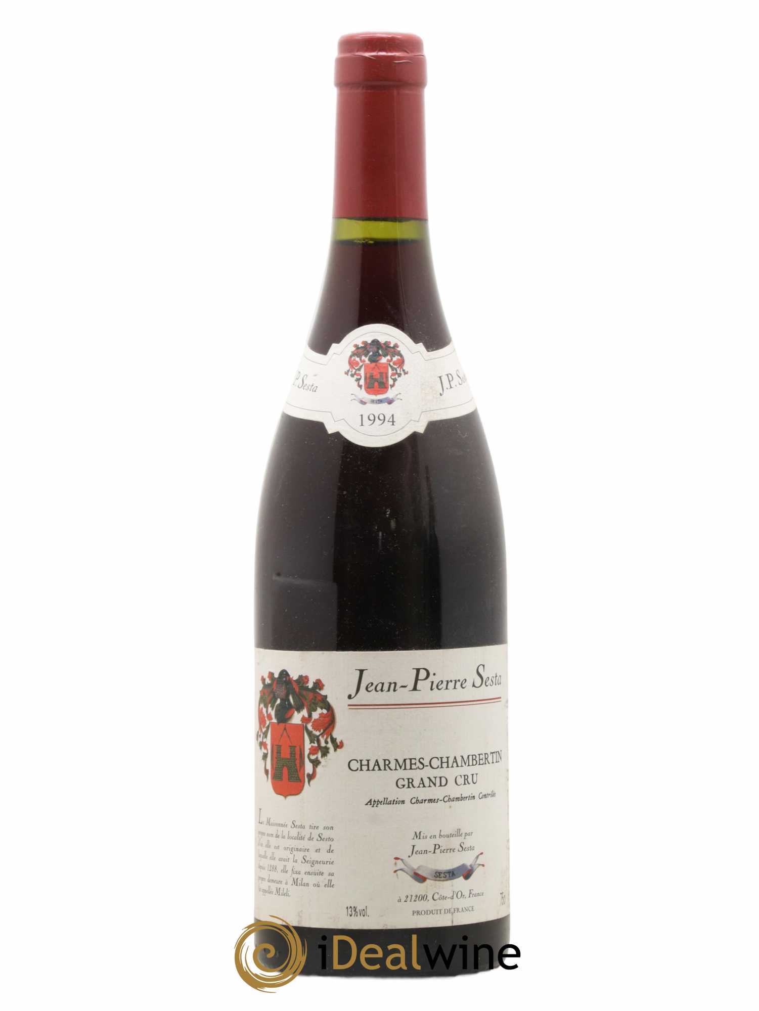 Charmes-Chambertin Grand Cru Jp Sesta 1994 - Lot de 1 bouteille - 0