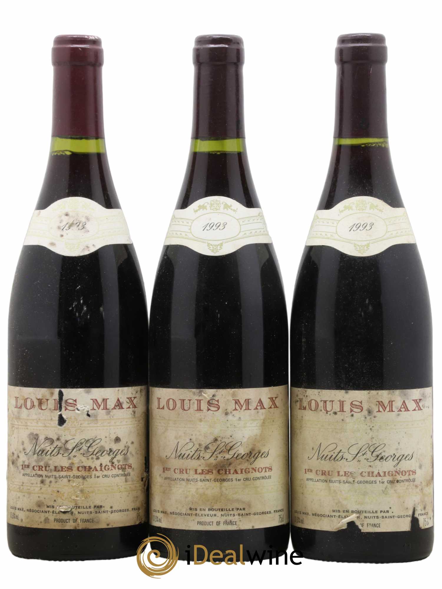 Nuits-Saint-Georges 1er Cru Les Chaignots Louis Max 1993 - Lot de 3 bouteilles - 0