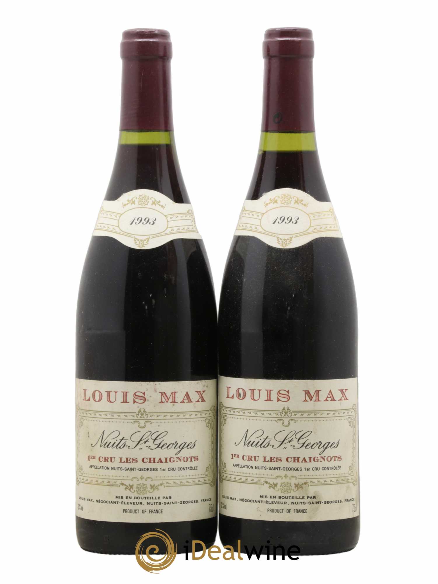 Nuits-Saint-Georges 1er Cru Les Chaignots Louis Max 1993 - Lot de 2 bouteilles - 0