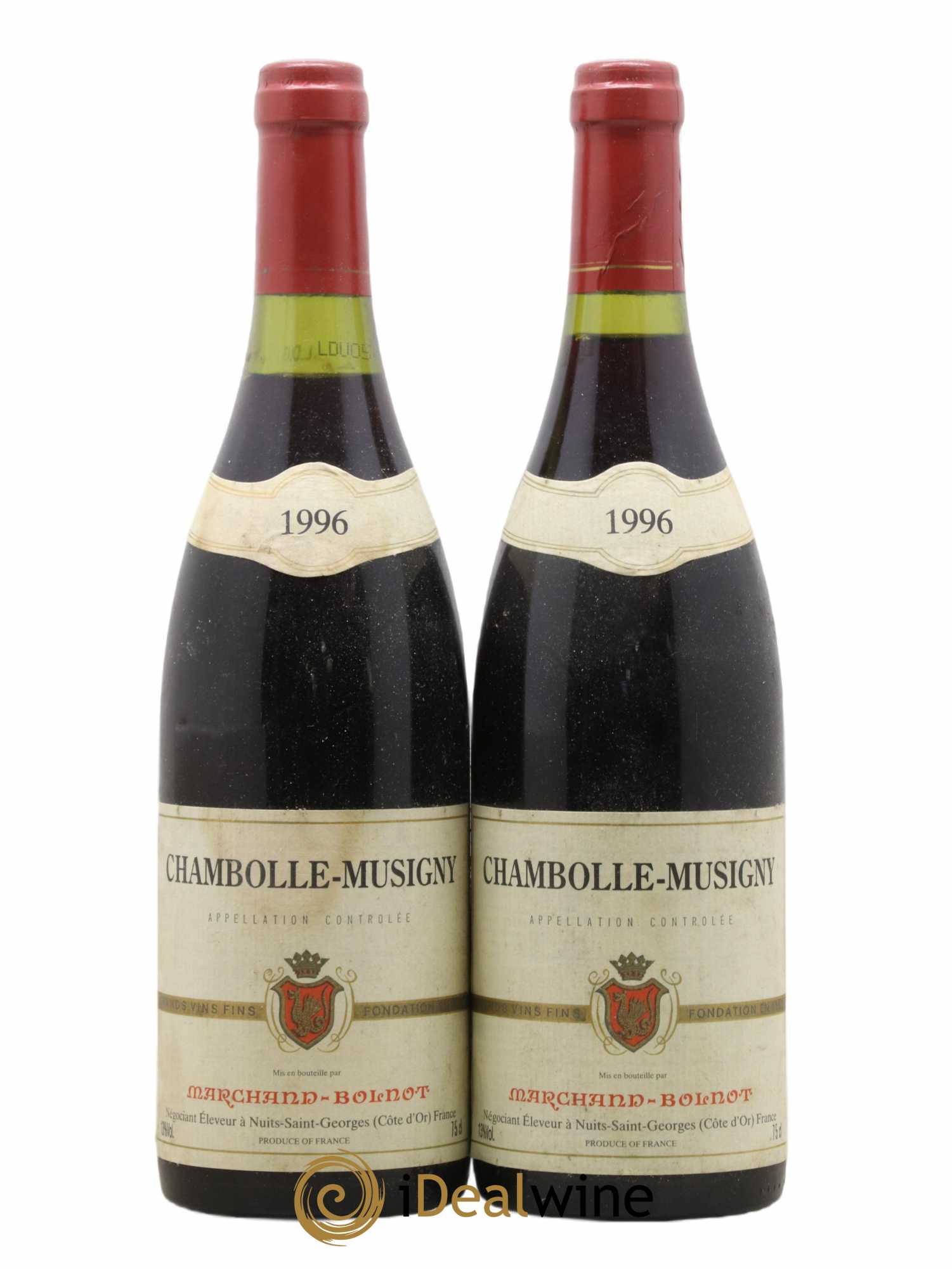 Chambolle-Musigny Marchand Bolnot 1996 - Lot de 2 bouteilles - 0