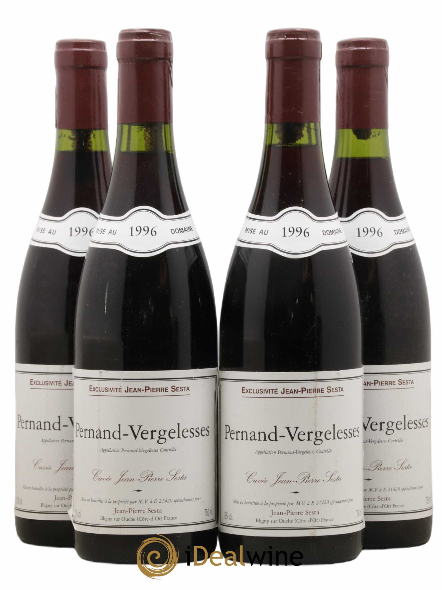 Pernand-Vergelesses Cuvée Jean Pierre Sesta JP Sesta 1996 - Lot de 4 bouteilles - 0