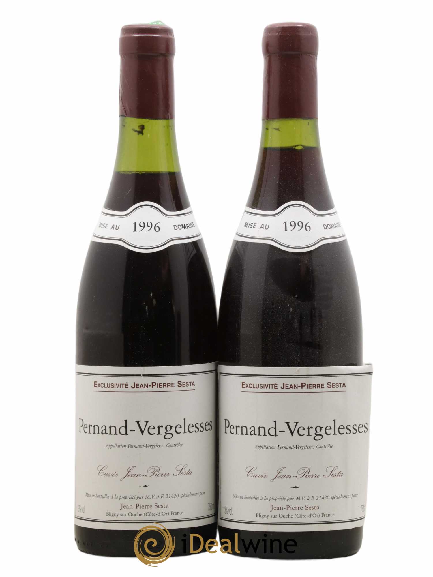 Pernand-Vergelesses Cuvée Jean Pierre Sesta JP Sesta 1996 - Lot de 2 bouteilles - 0