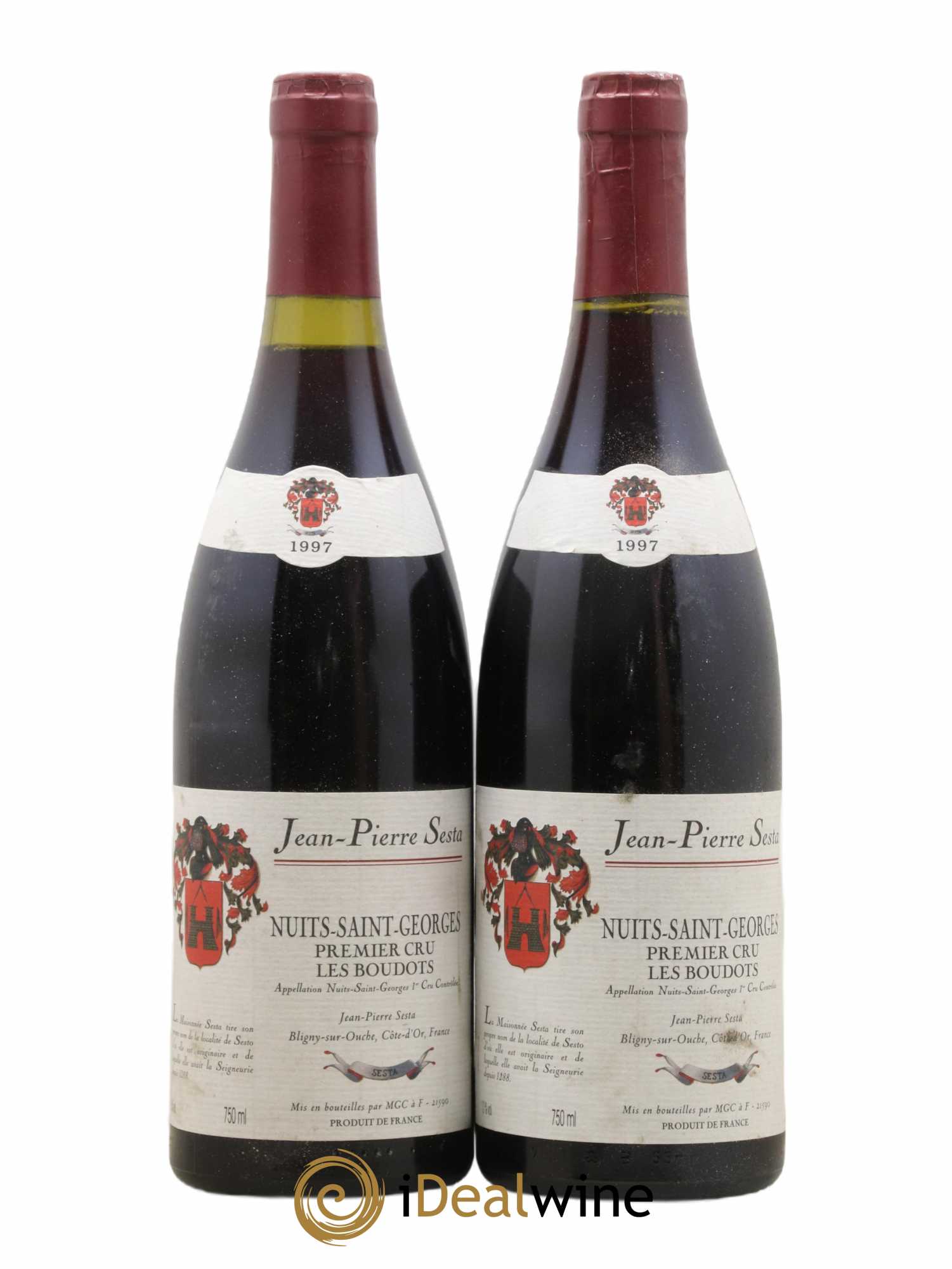 Nuits-Saint-Georges 1er Cru Les Boudots Jp Sesta 1997 - Lot de 2 bouteilles - 0