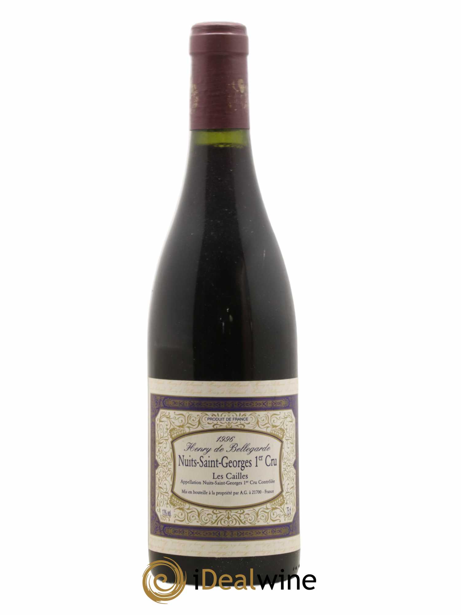 Nuits-Saint-Georges 1er Cru Les Cailles Bellegarde 1996 - Lot of 1 bottle - 0