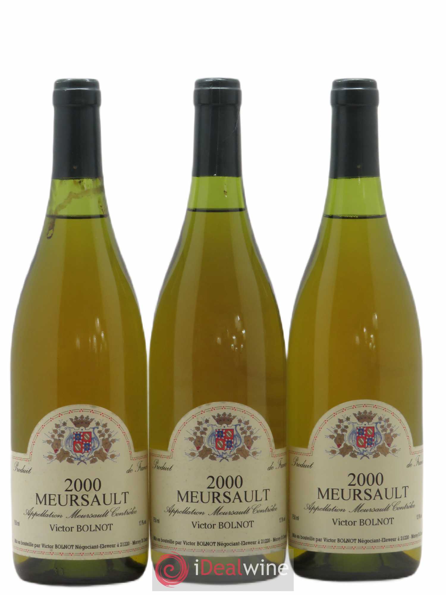 Meursault Victor Bolnot 2000 - Lot de 3 bouteilles - 0