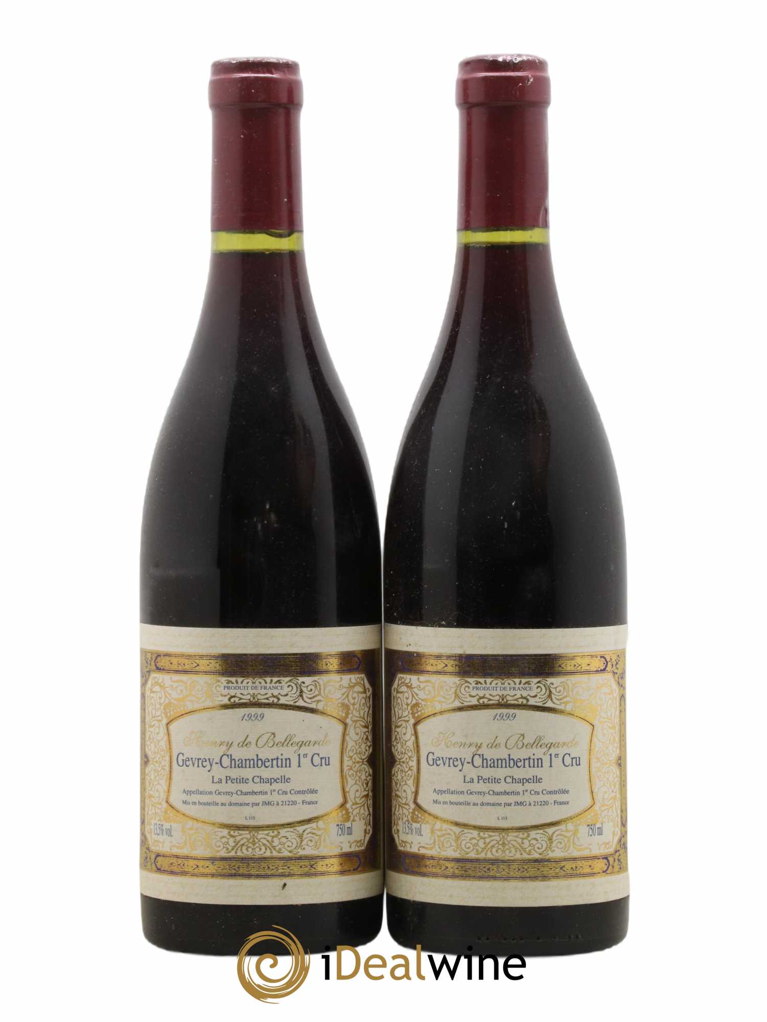 Gevrey-Chambertin 1er Cru La Petite Chapelle Bellegarde 1999 - Lot de 2 bouteilles - 0