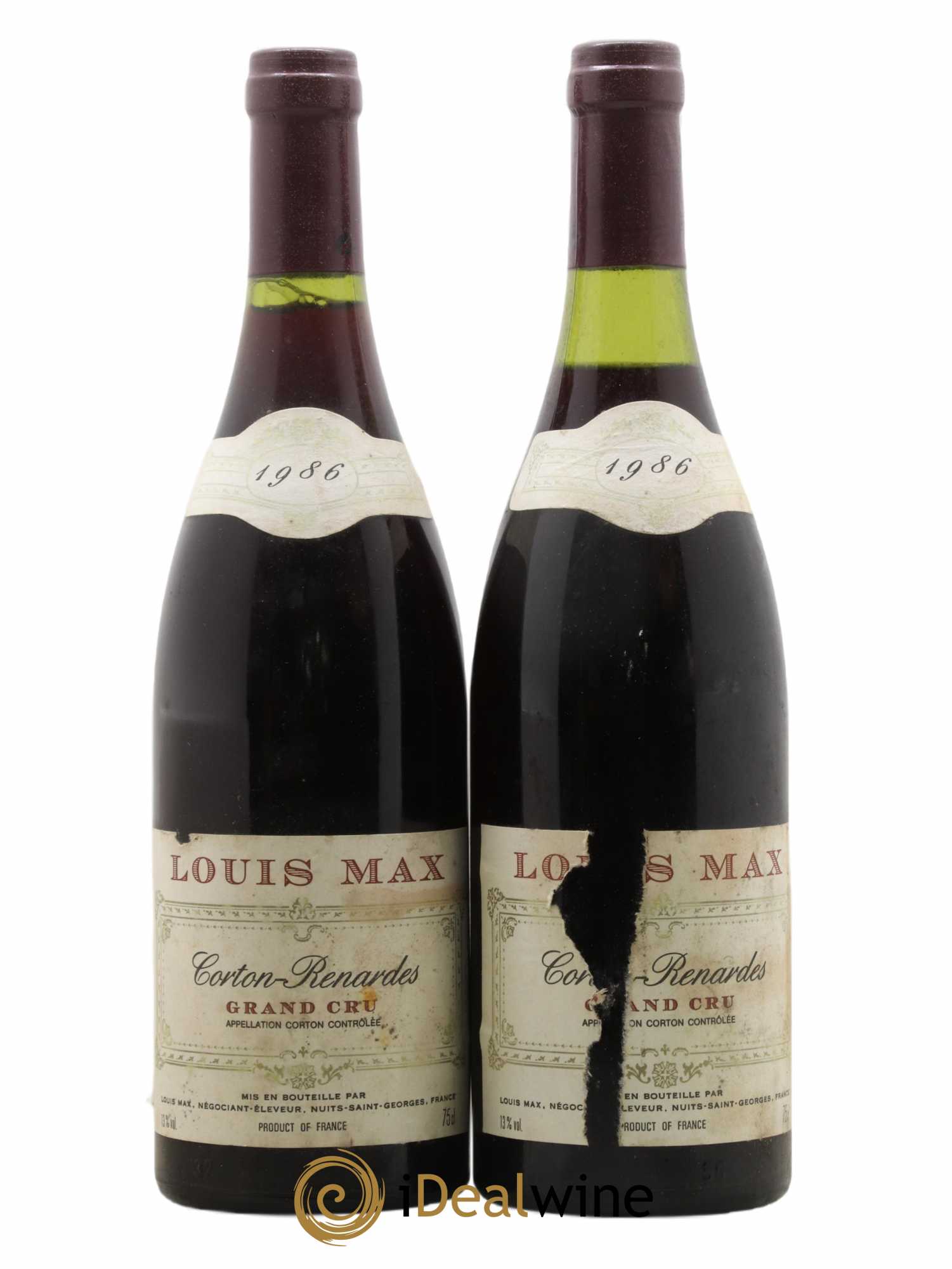 Corton Grand Cru Renardes Louis Max 1986 - Lot de 2 bouteilles - 0