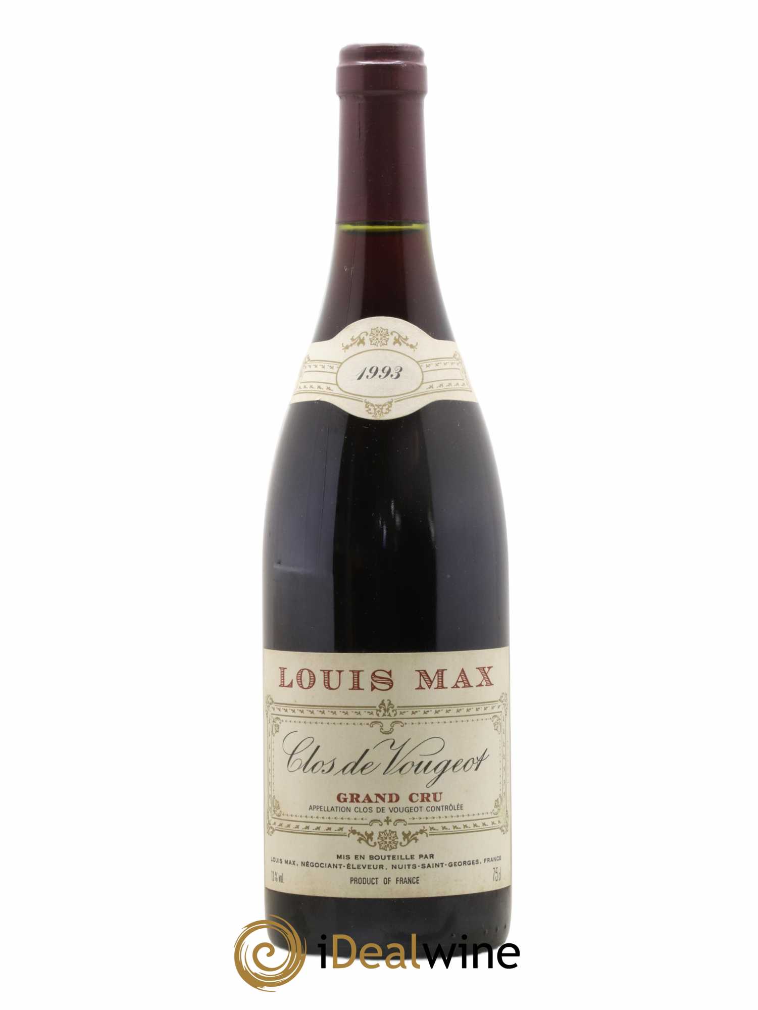 Clos de Vougeot Grand Cru Louis Max 1993 - Lot de 1 bouteille - 0