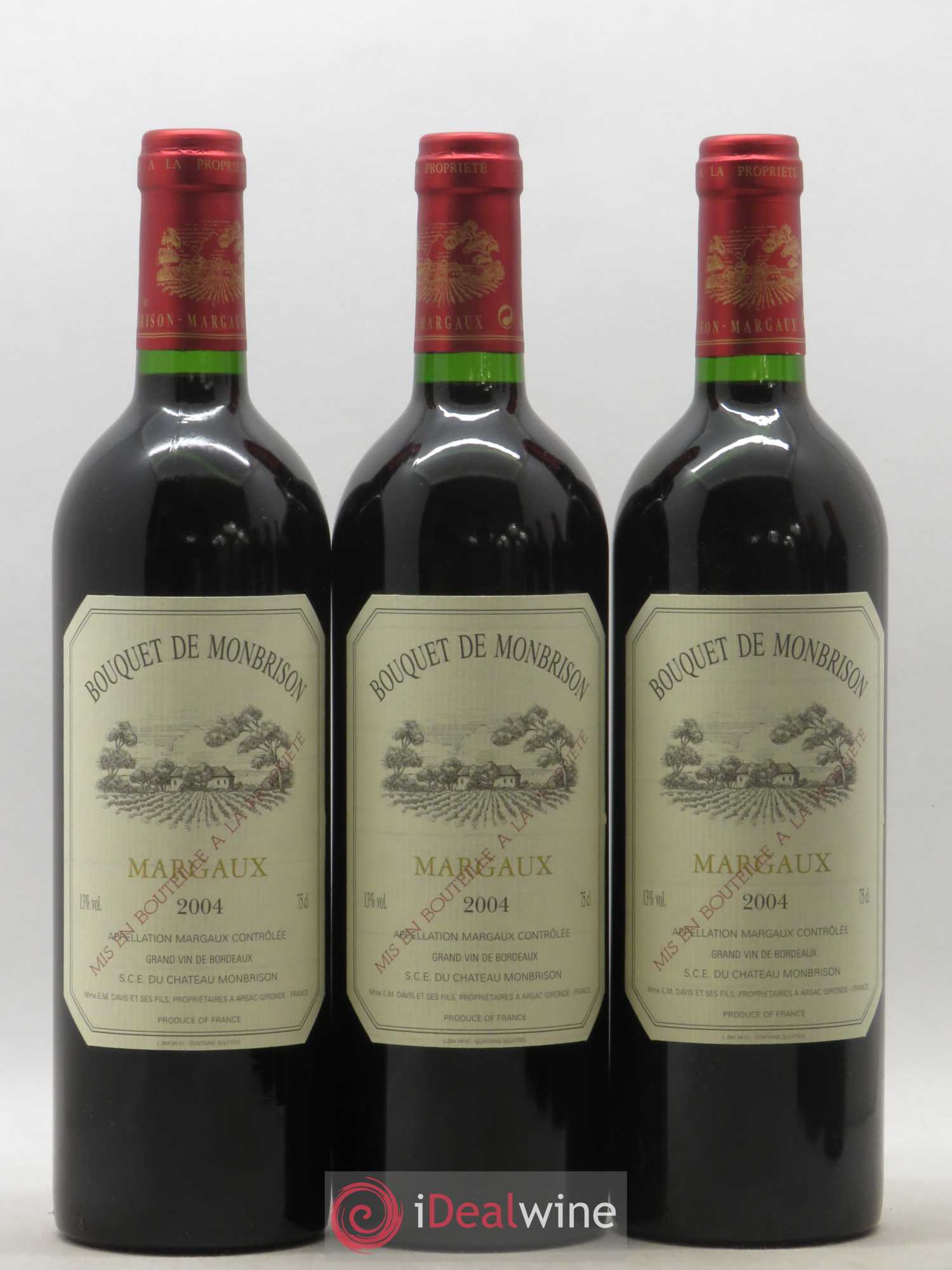 Bordeaux Bouquet de Montbrison (sans prix de réserve) 2004 - Posten von 12 Flaschen - 2