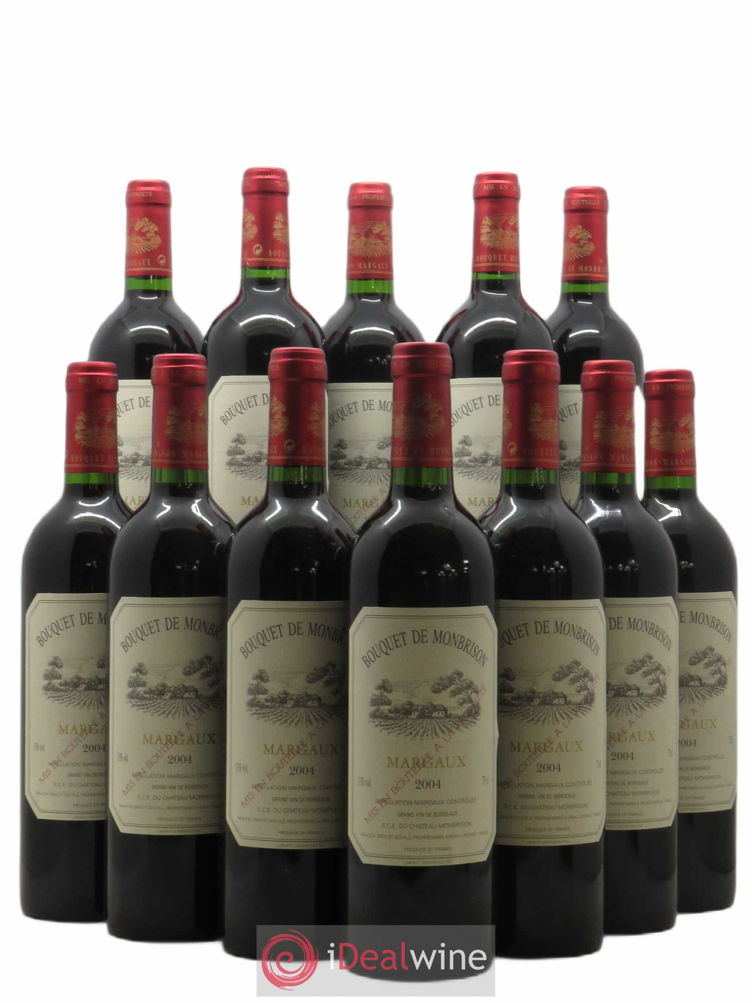 Bordeaux Bouquet de Montbrison (sans prix de réserve) 2004 - Posten von 12 Flaschen - 0