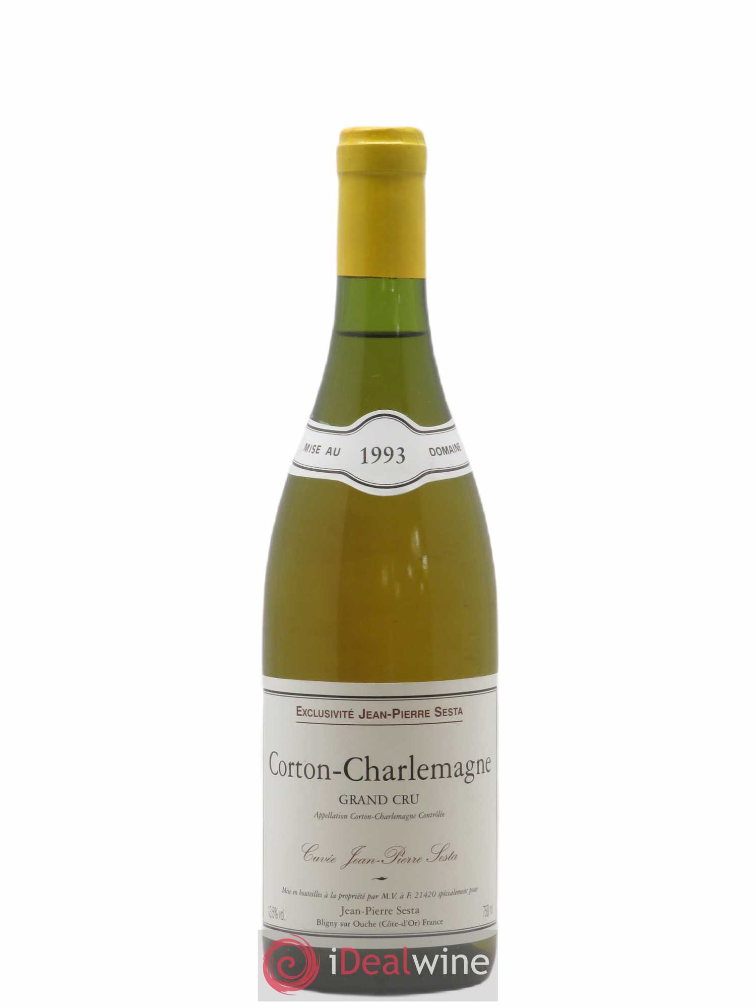 Corton-Charlemagne Grand Cru CUVEE JEAN PIERRE SESTA Jean Pierre Sesta (sans prix de réserve) 1993 - Posten von 1 Flasche - 0