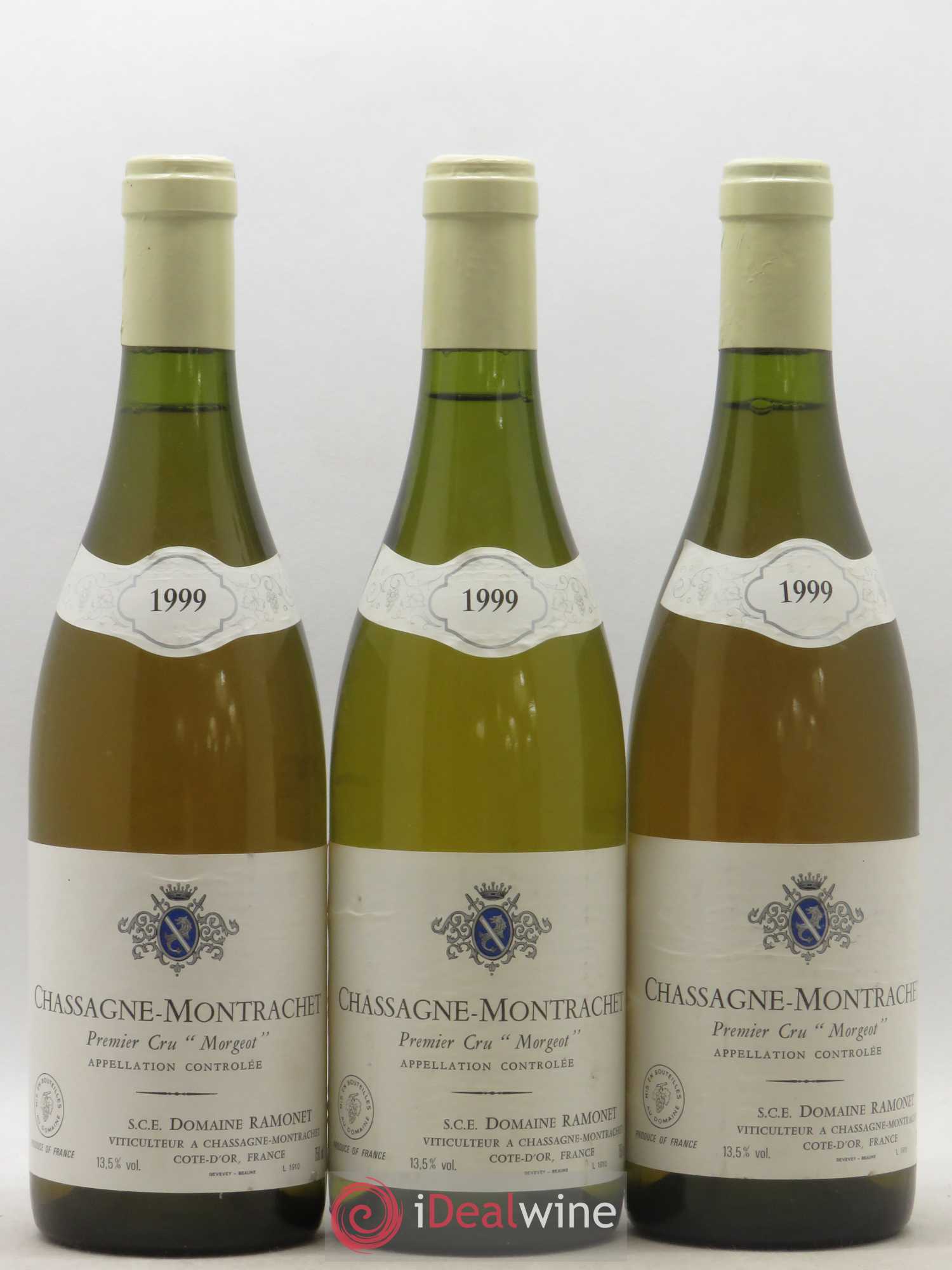 Chassagne-Montrachet 1er Cru Morgeot Ramonet (Domaine) 1999 - Lot de 3 bouteilles - 0